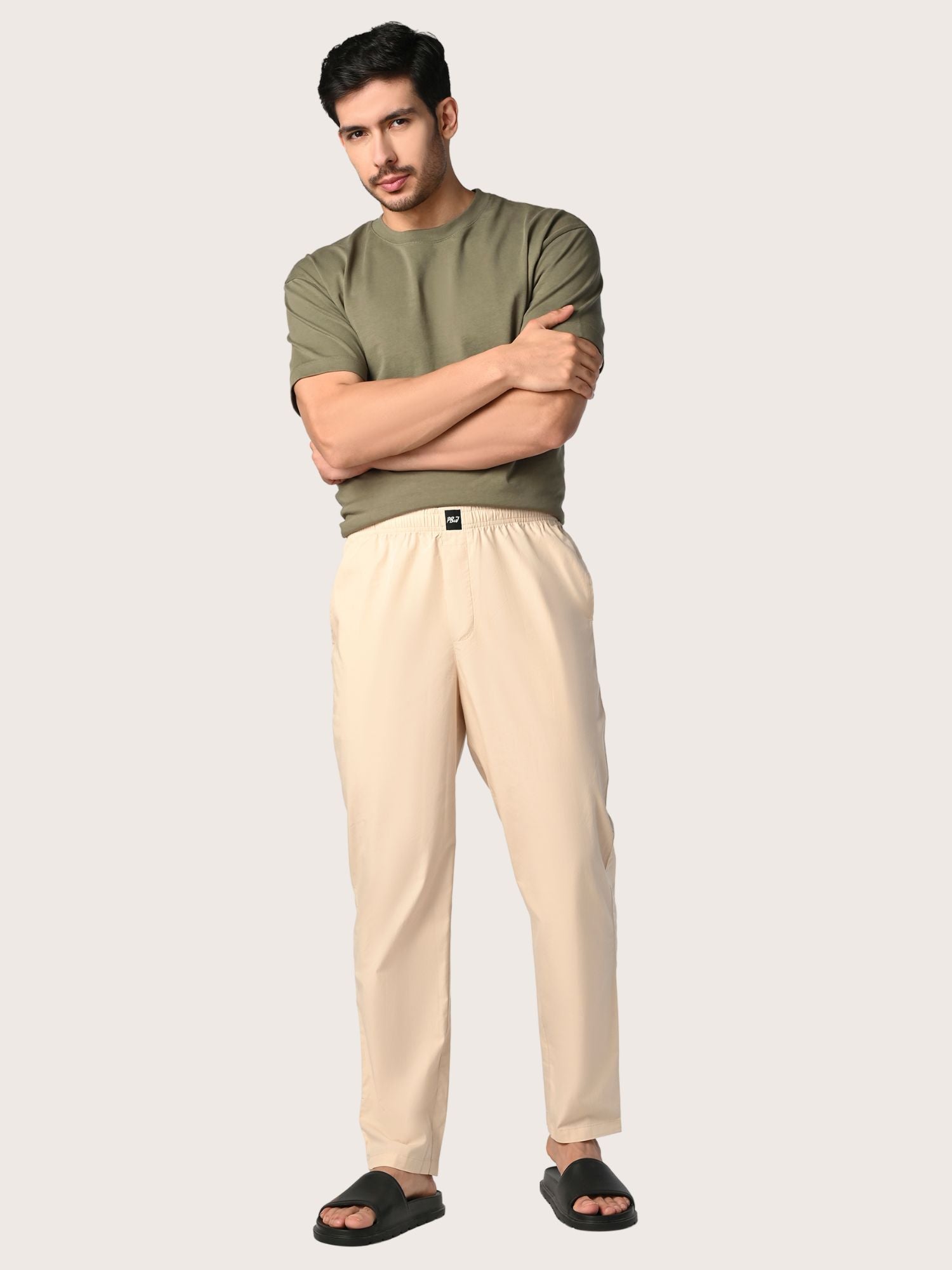Oatmeal Beige Pyjama Pants