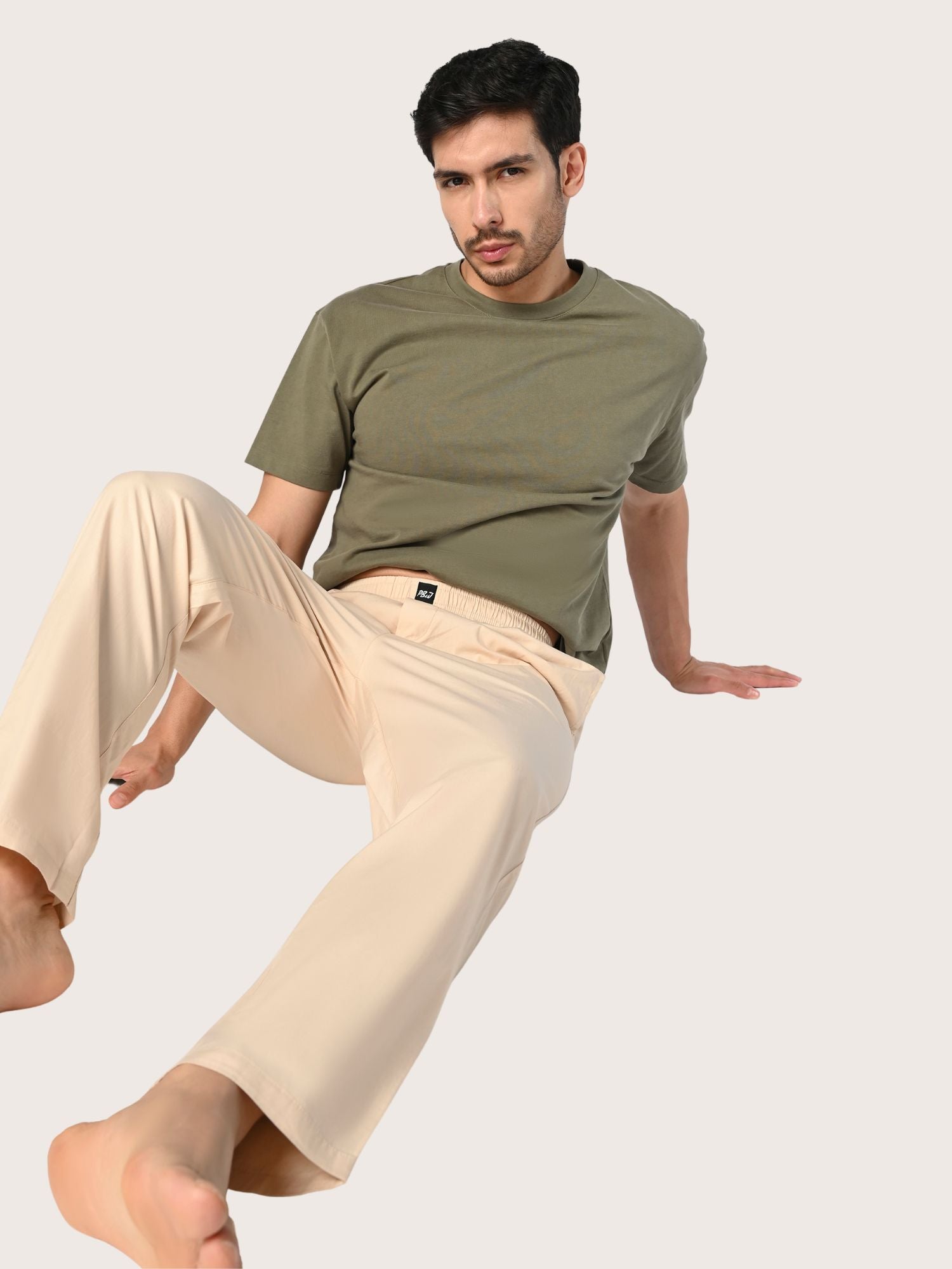 Oatmeal Beige Pyjama Pants