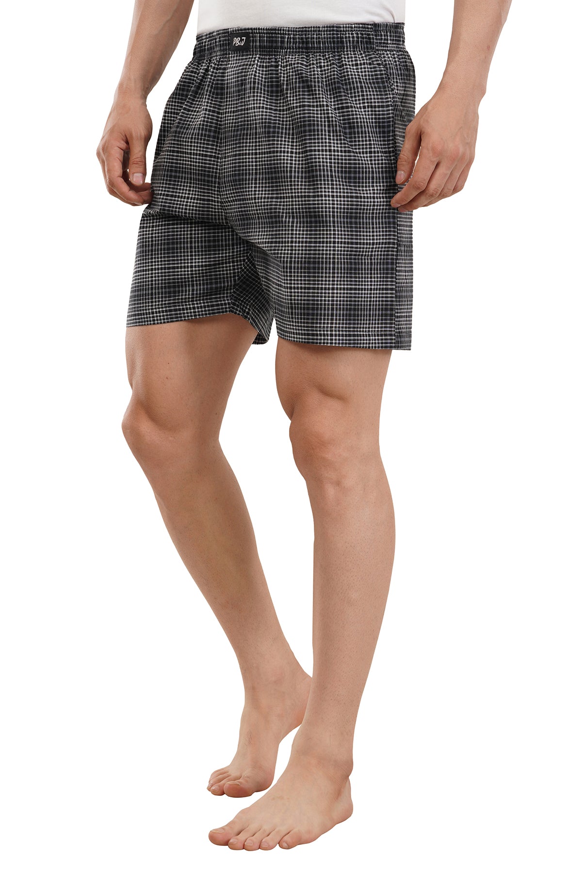 Men's Blue Checks Boxers