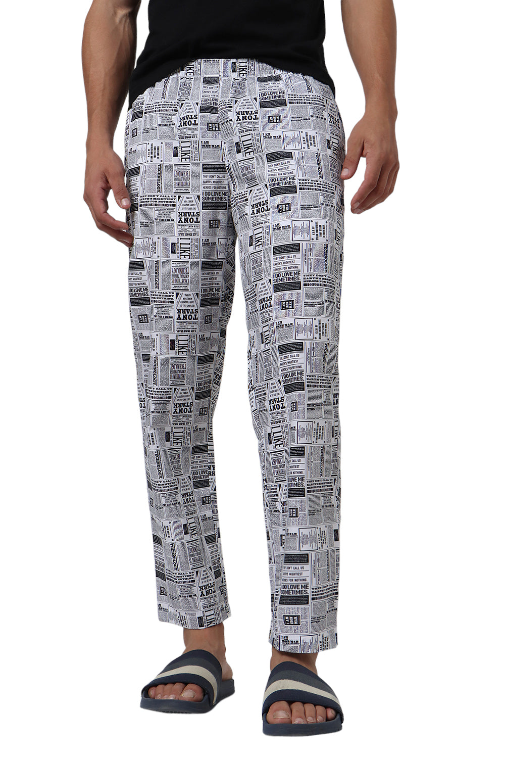Newspaper Print Pyjama