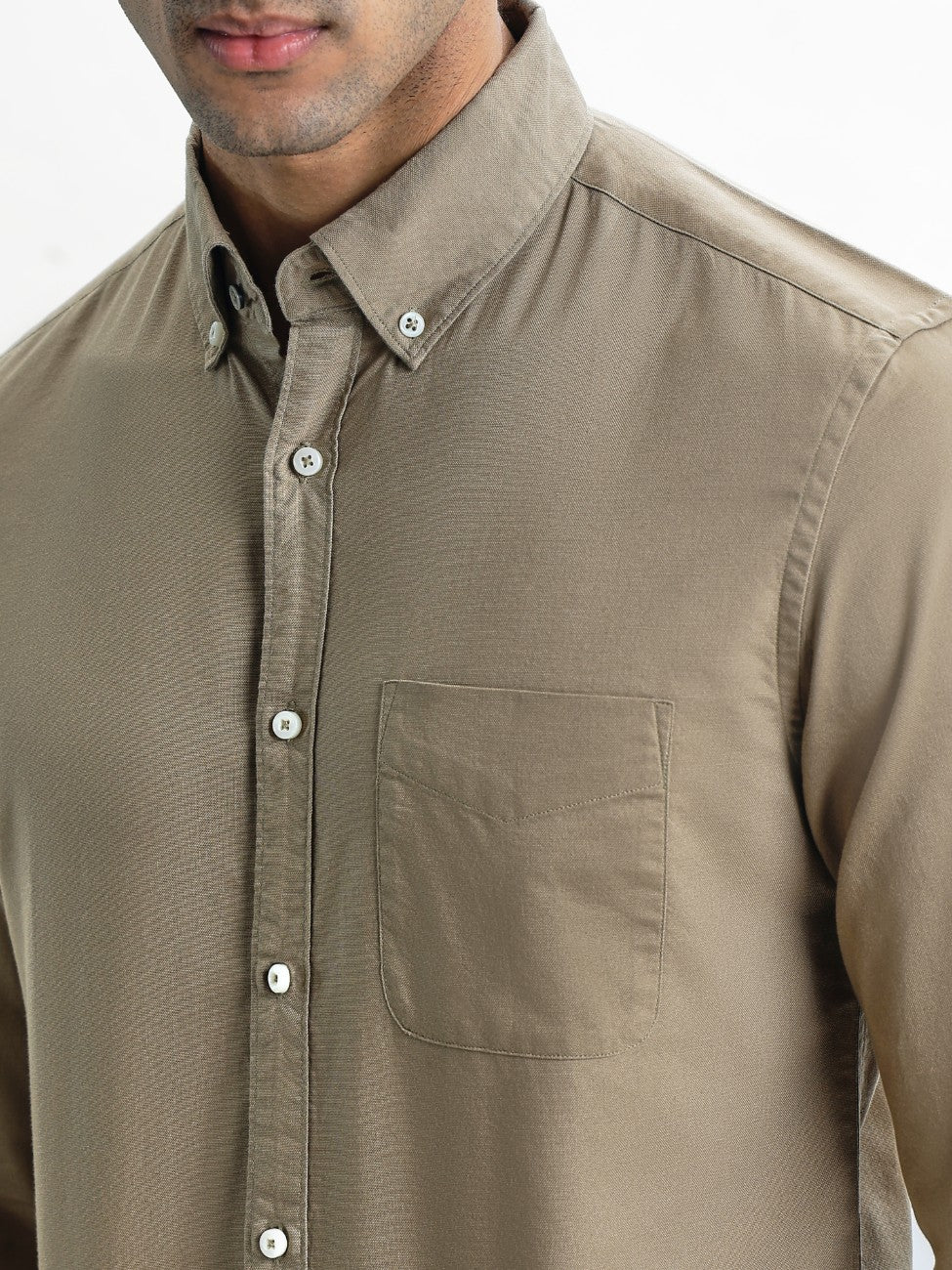 AUXOR REGULAR FIT OXFORD COTTON SHIRT