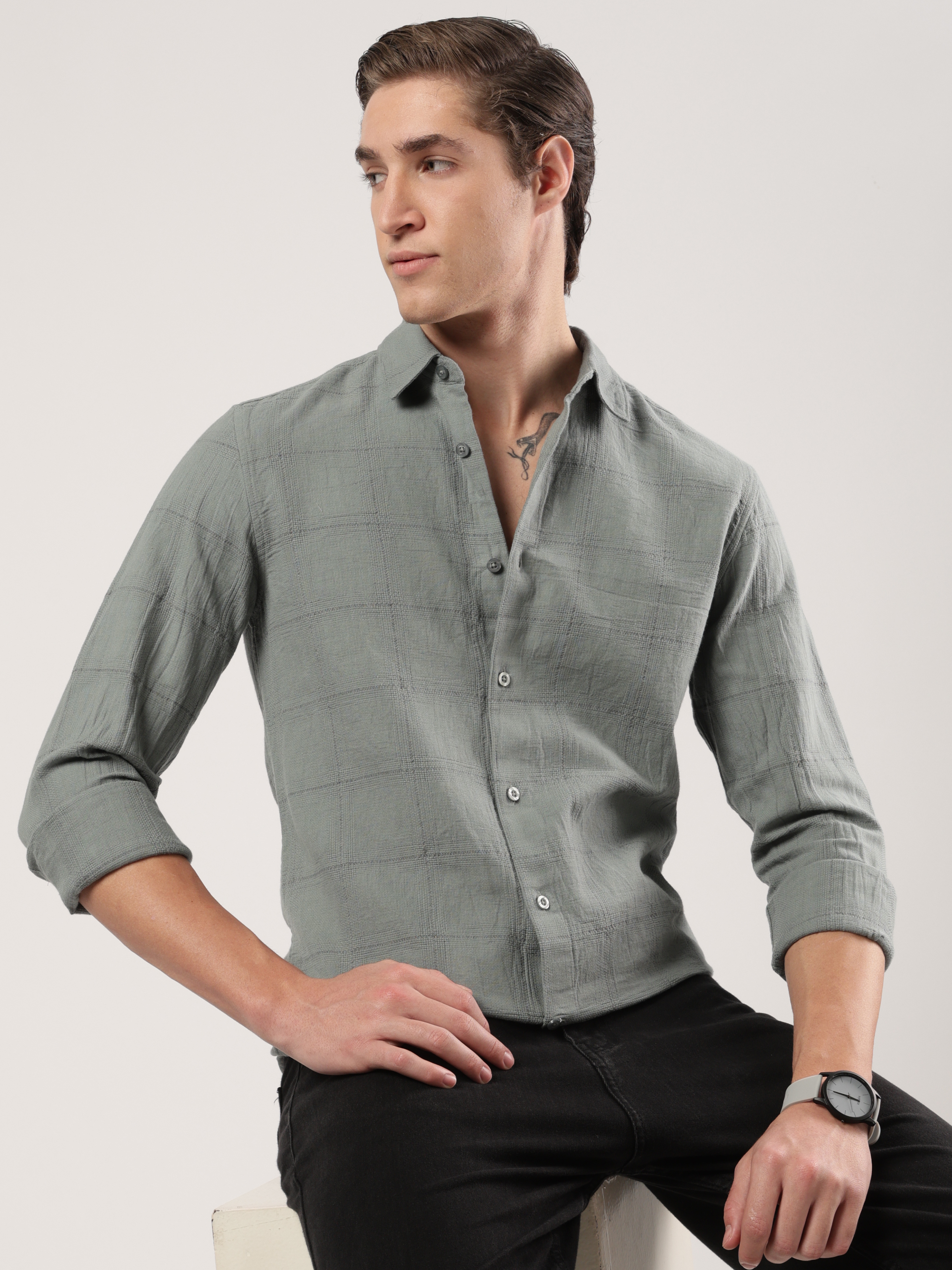 Evergreen Weave Checks Shirt