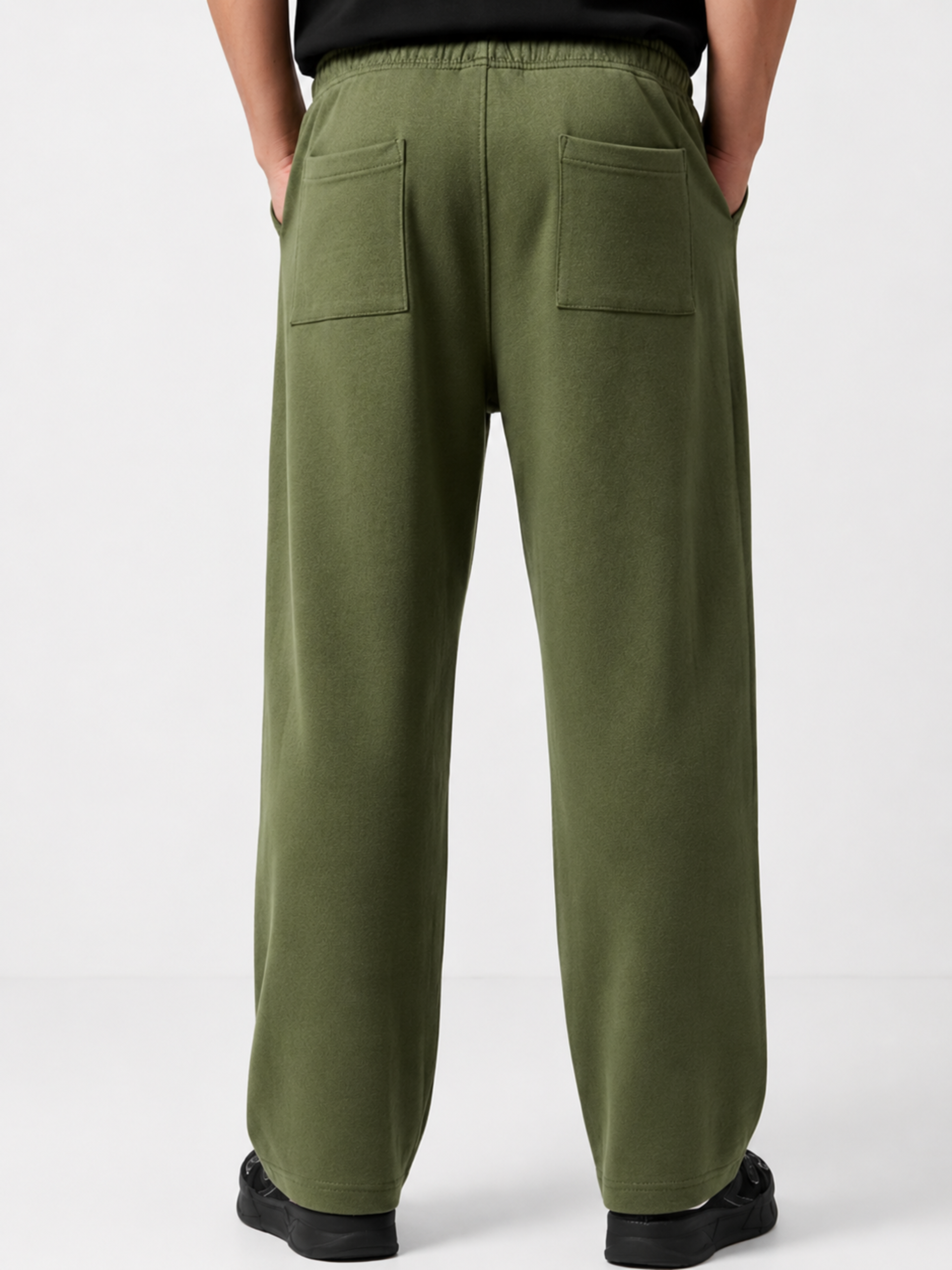 PB&J Men's Korean Joggers – Basil Green