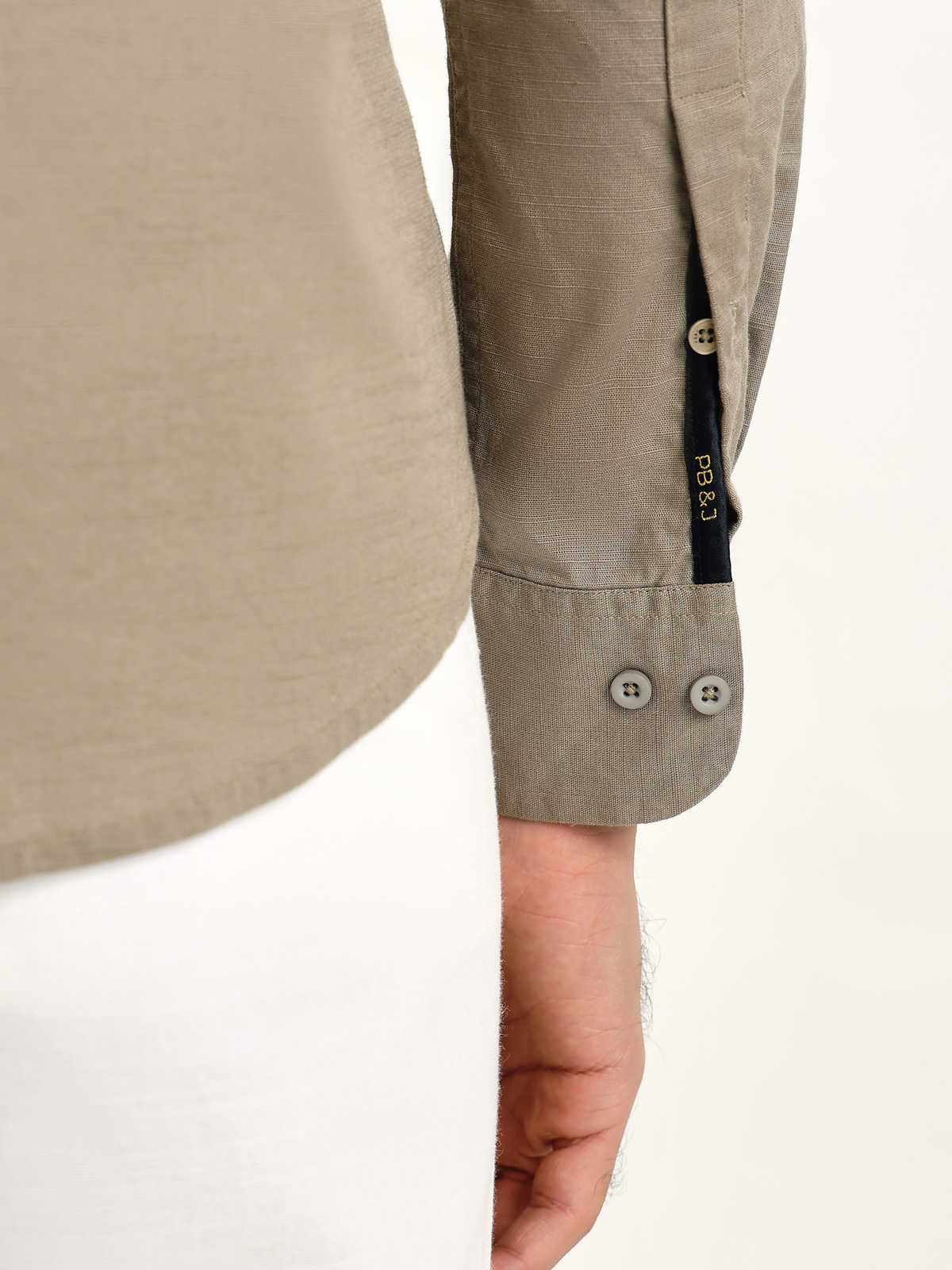 Arlo- Beige Regular Fit Solid Linen Shirt