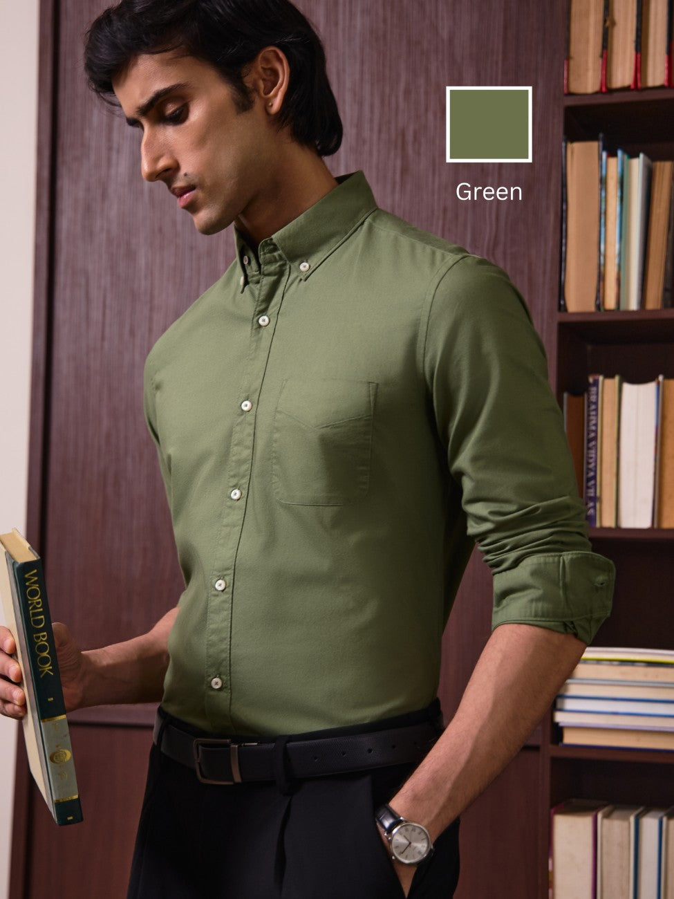 AUXOR - Regular Fit Oxford Cotton Shirt