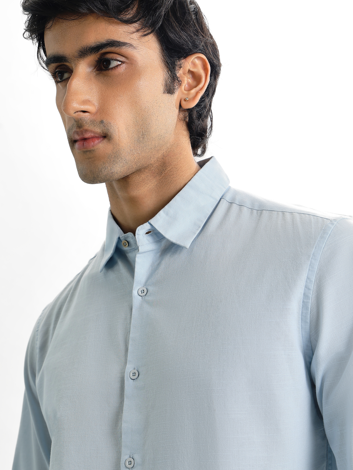 Arlo- Regular Fit Solid Linen Shirt