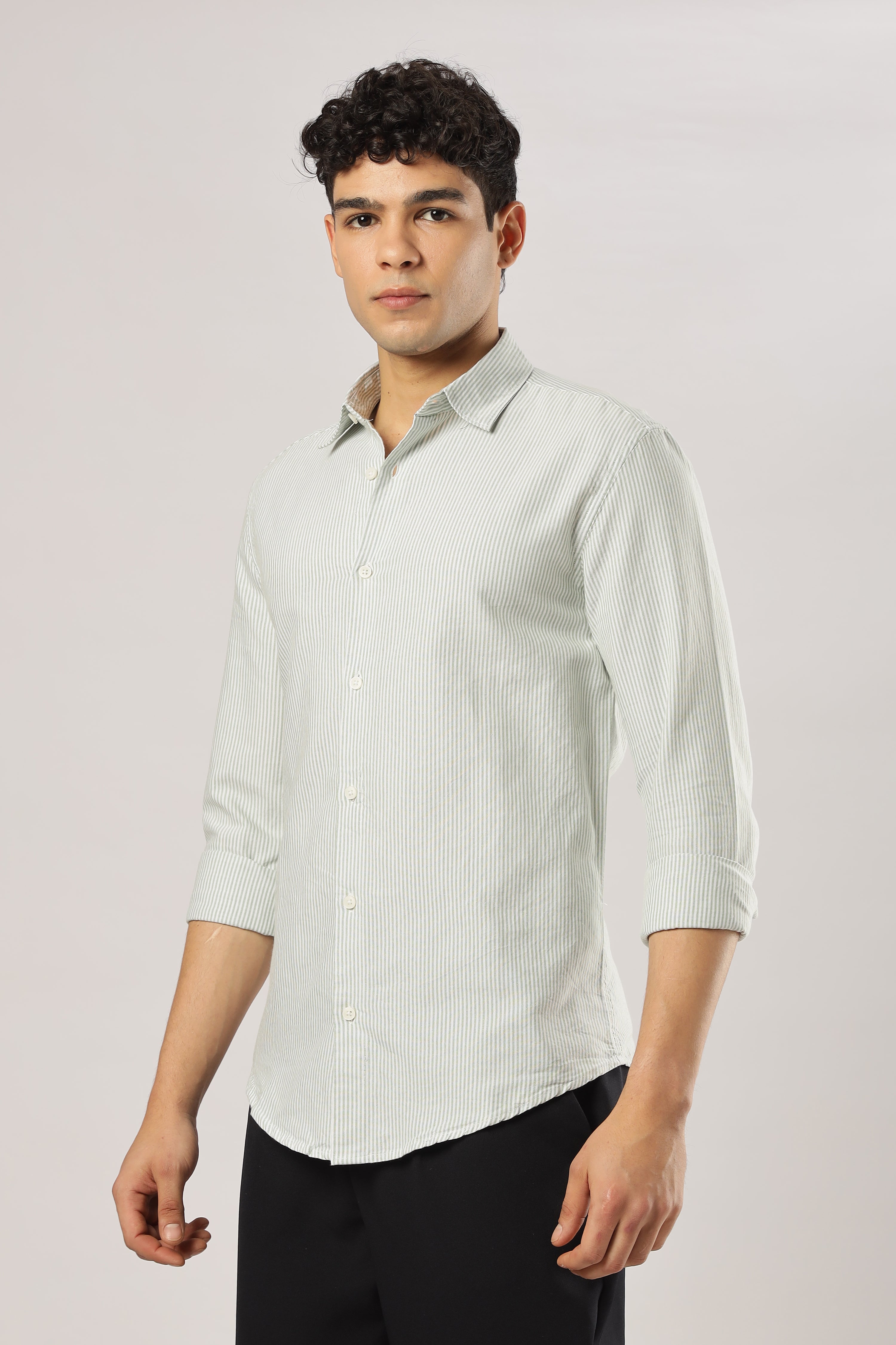 Sage Stripe Classic Shirt