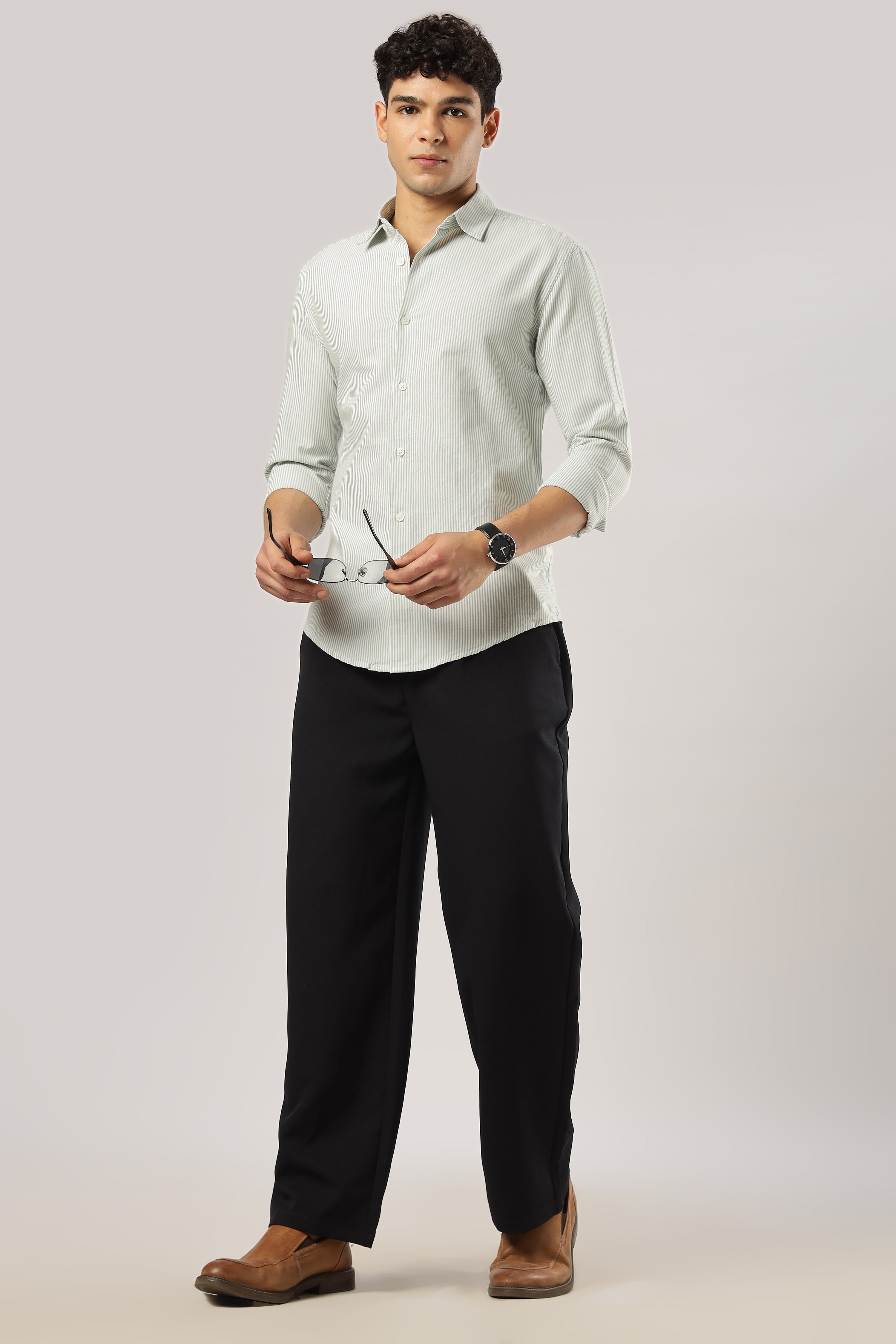 Sage Stripe Classic Shirt