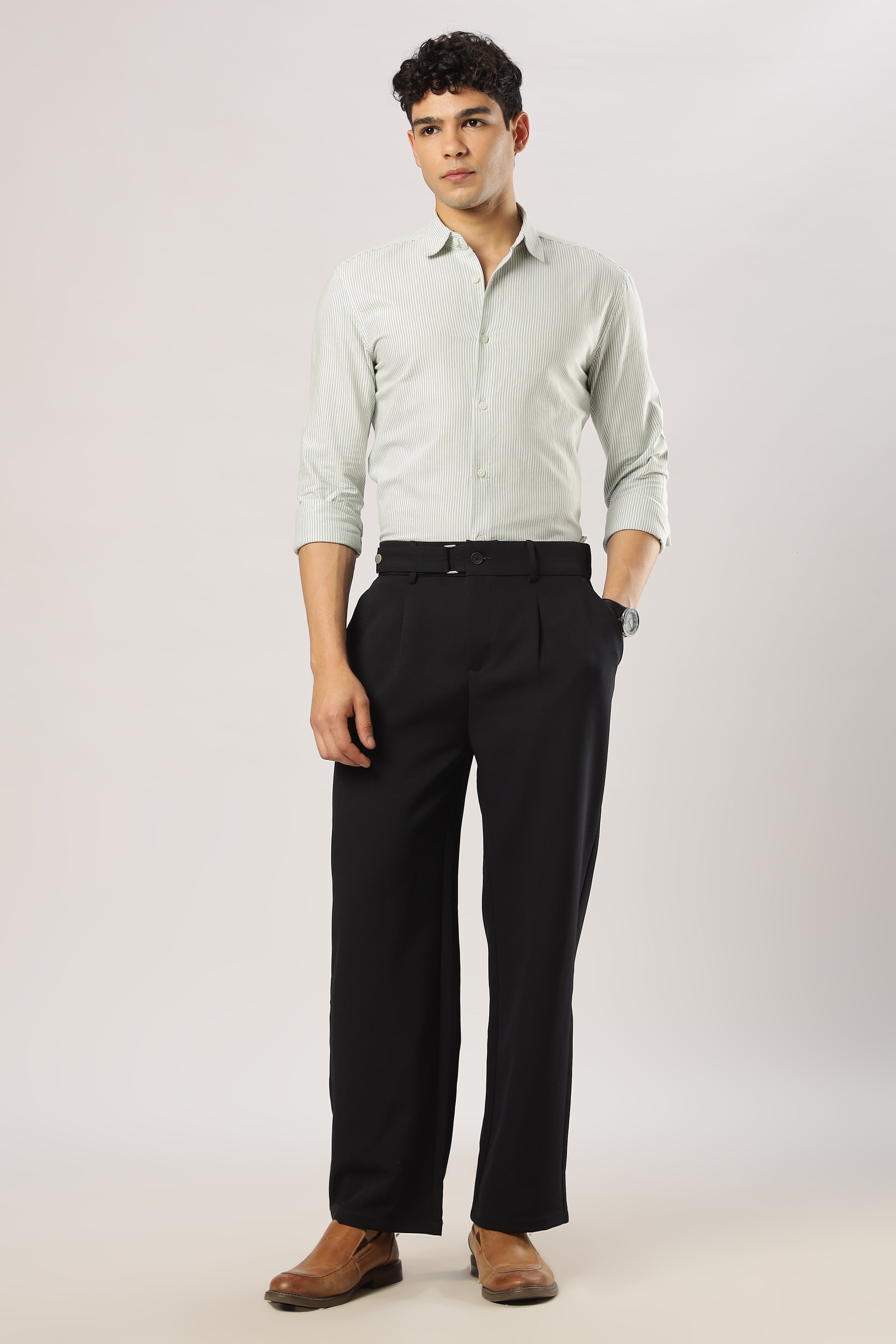 Sage Stripe Classic Shirt