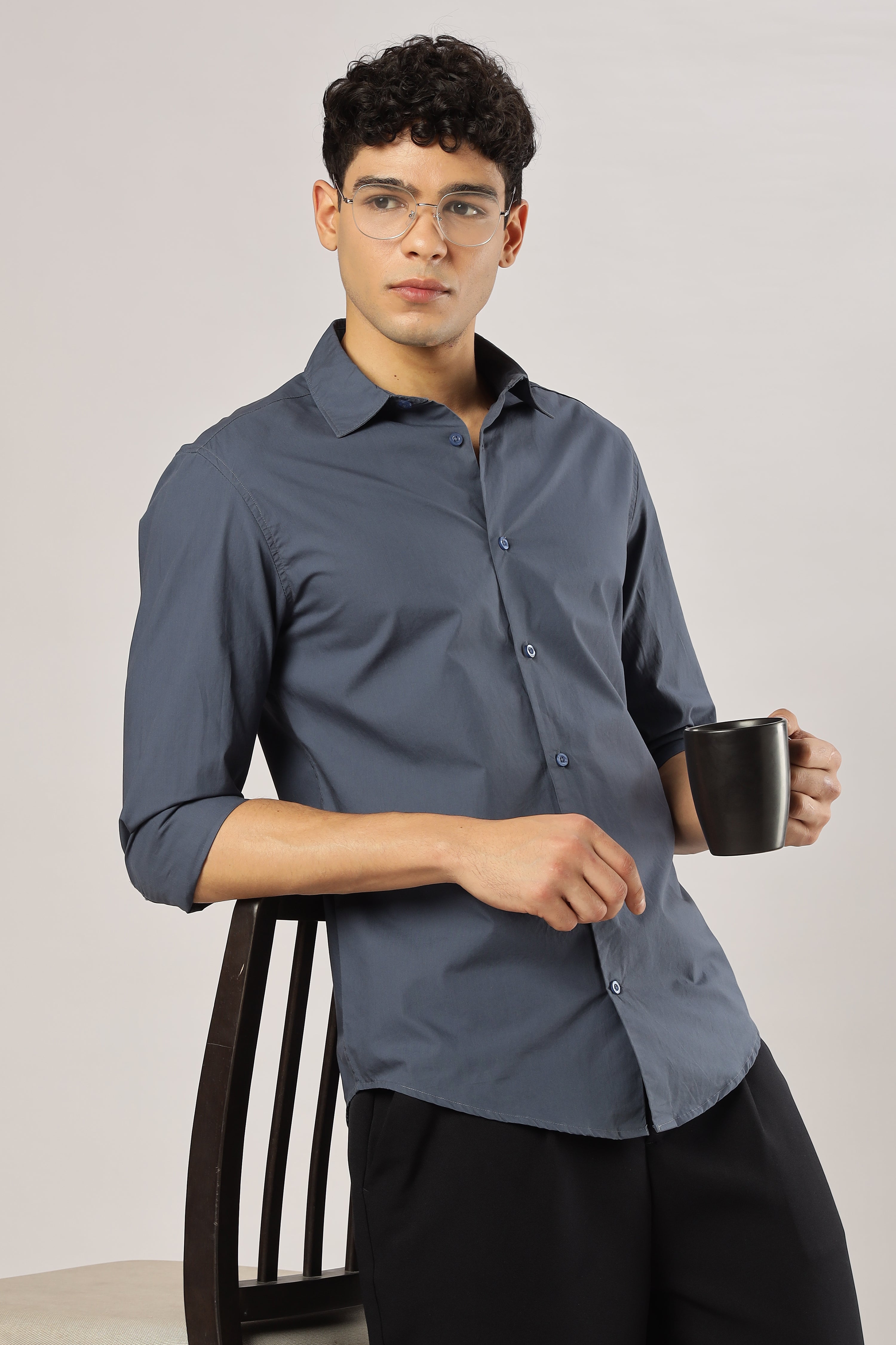 Midnight Navy Luxe Shirt