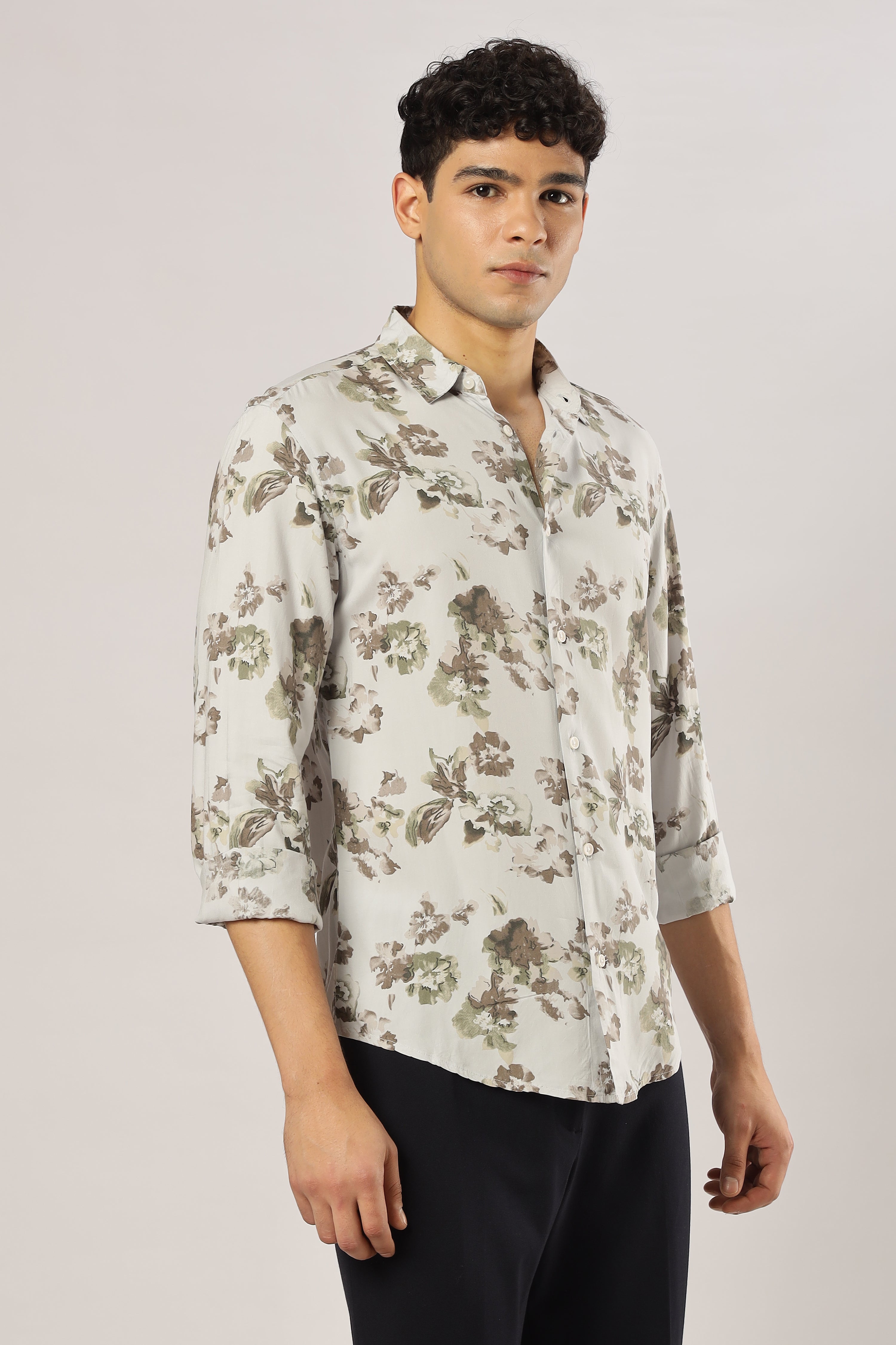 Earth Bloom Watercolor Shirt