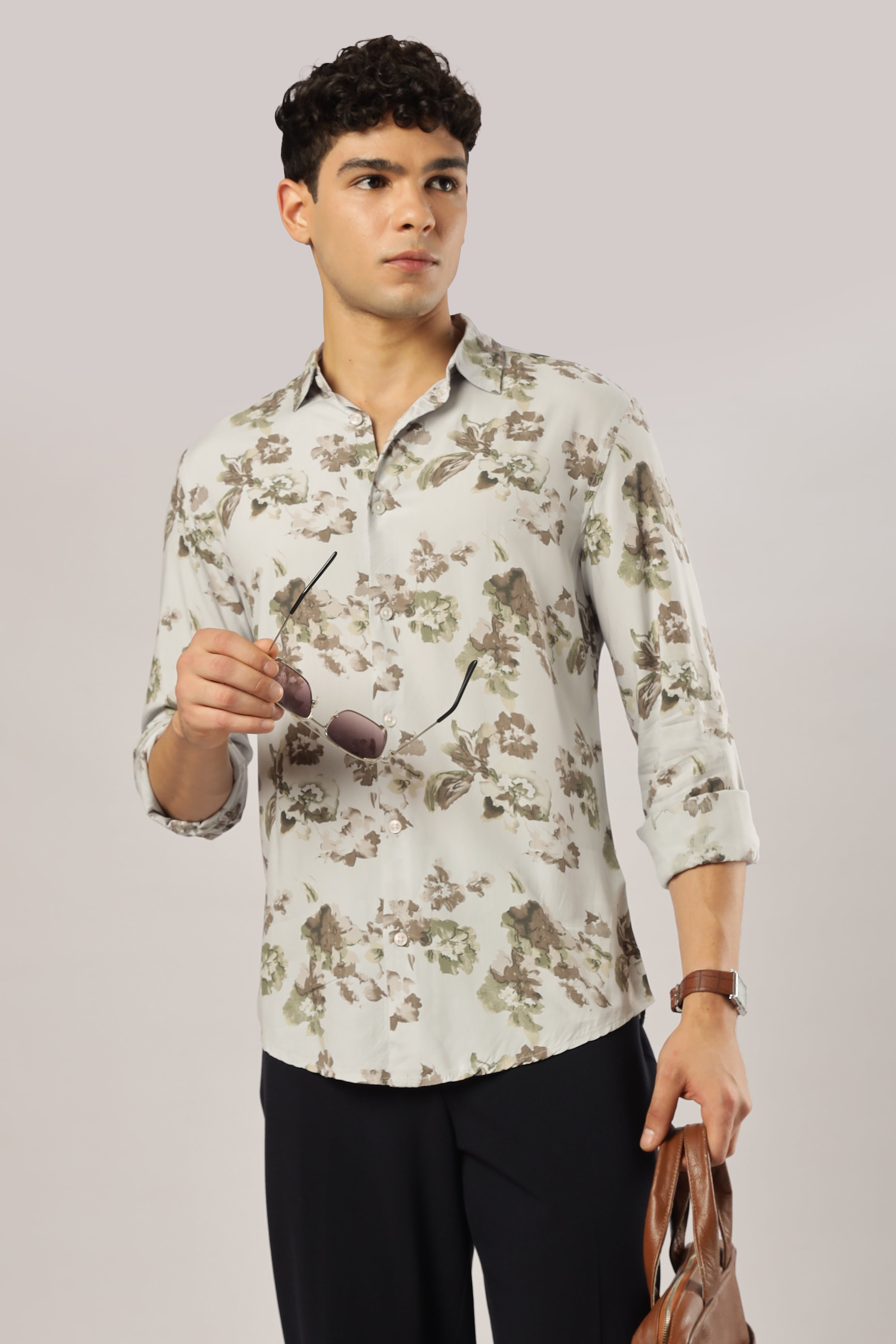 Earth Bloom Watercolor Shirt