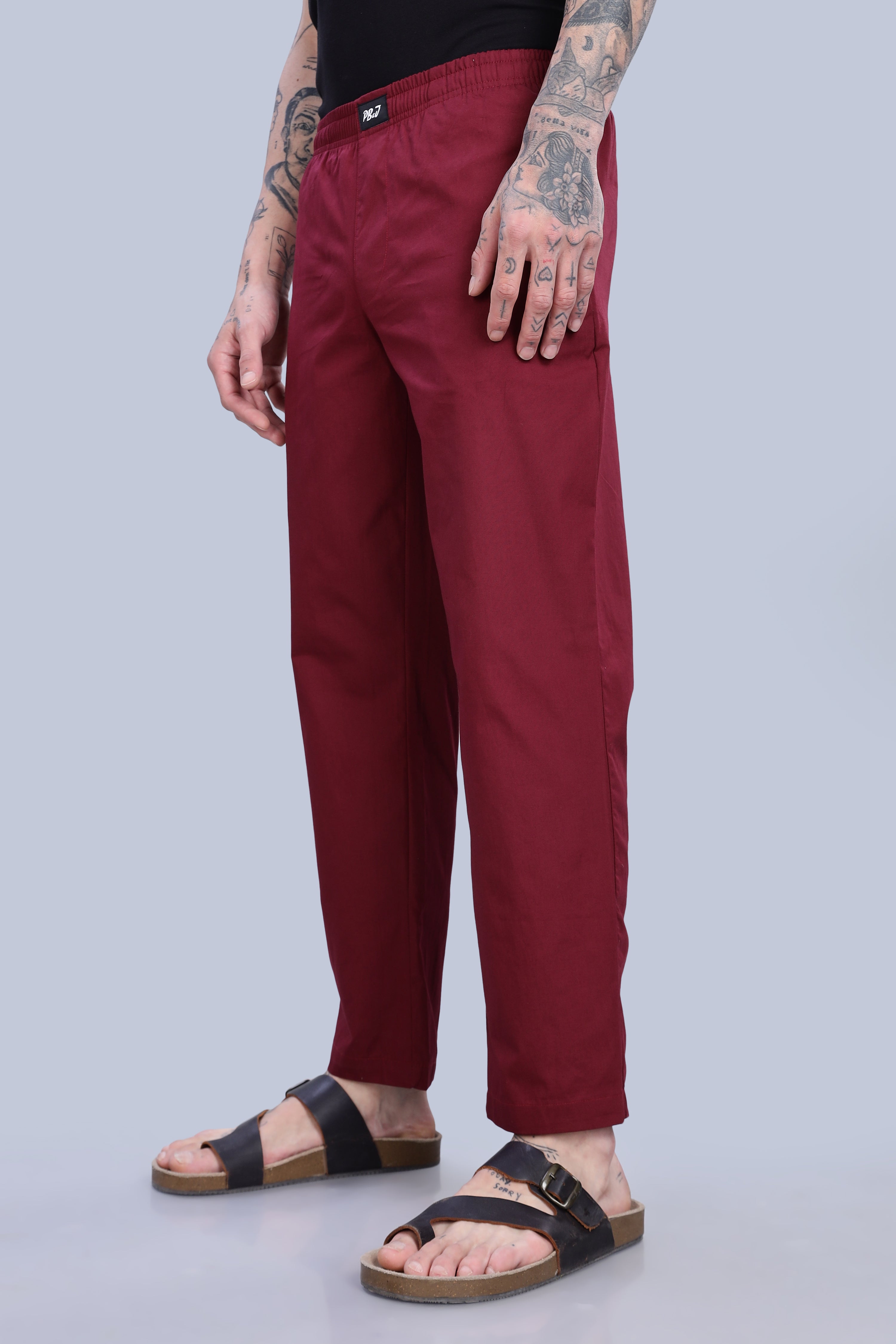 Men's Maroon Pyjamas