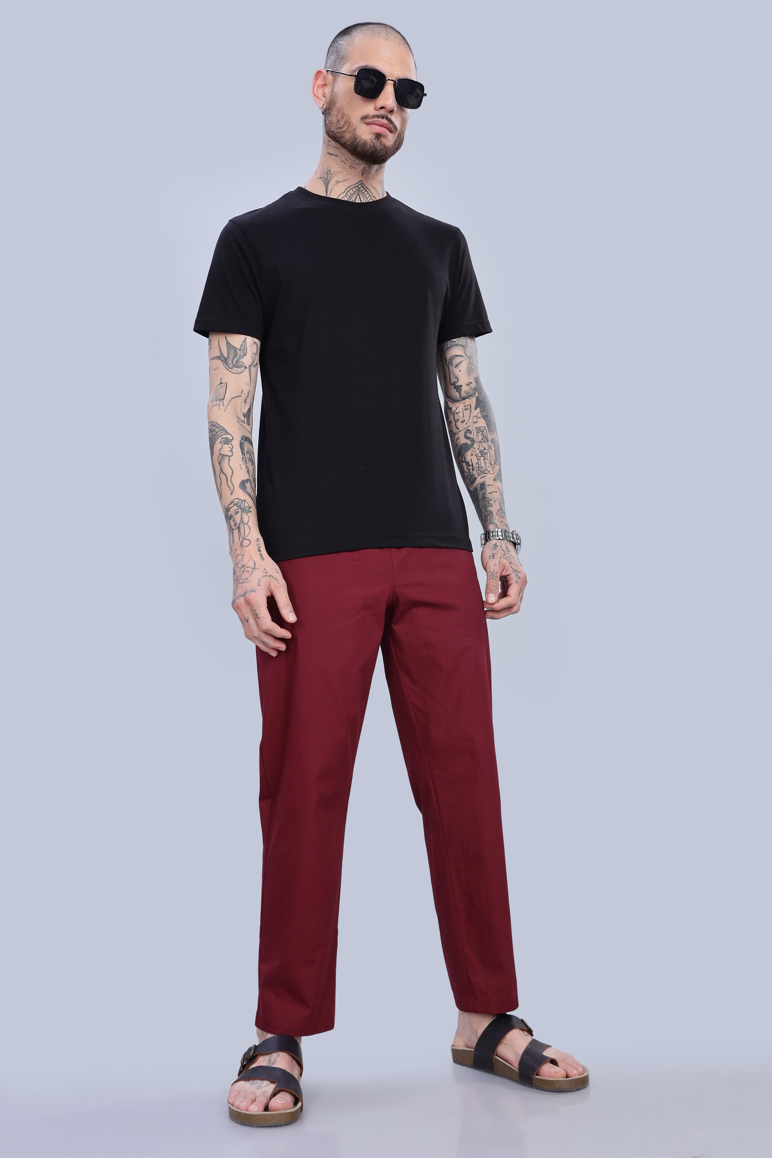 Men's Maroon Pyjamas