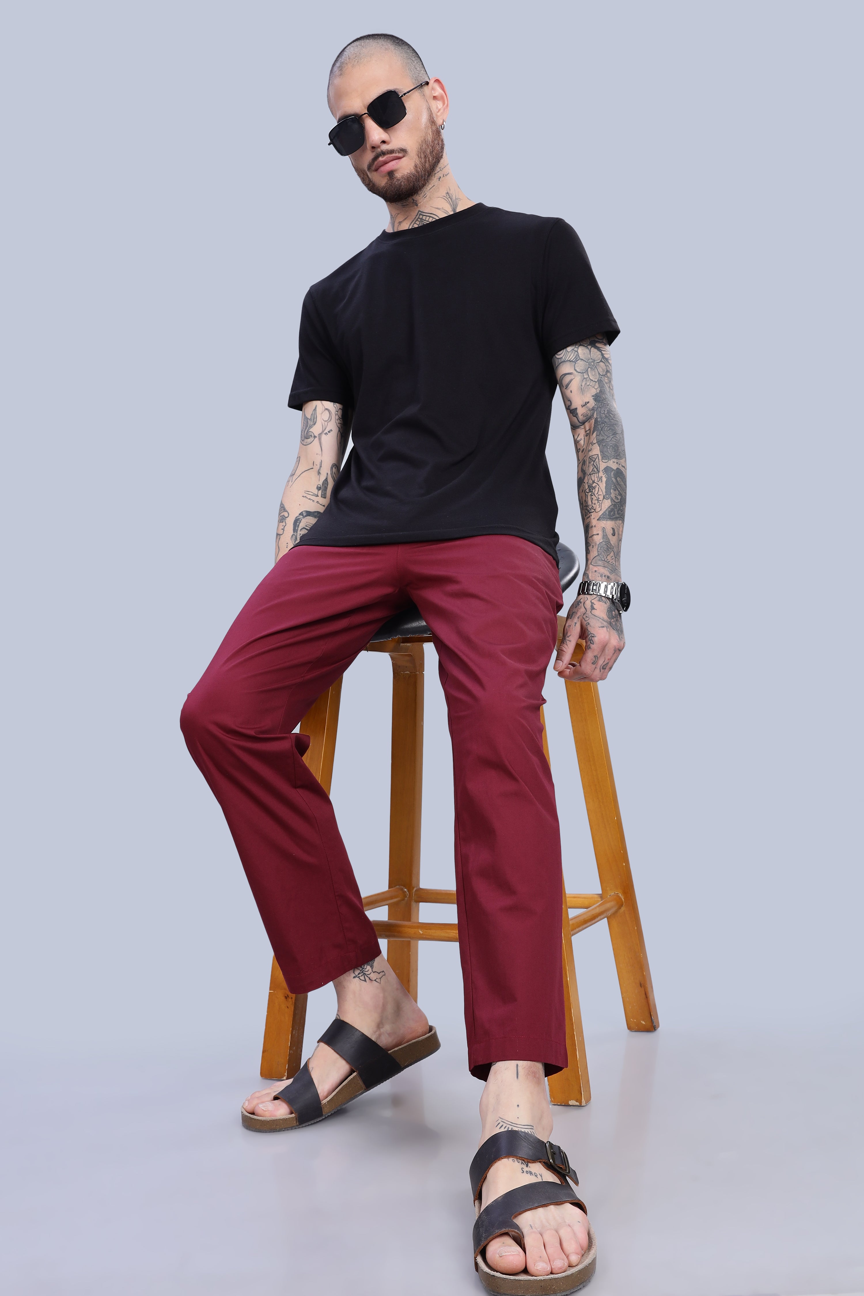 Men's Maroon Pyjamas