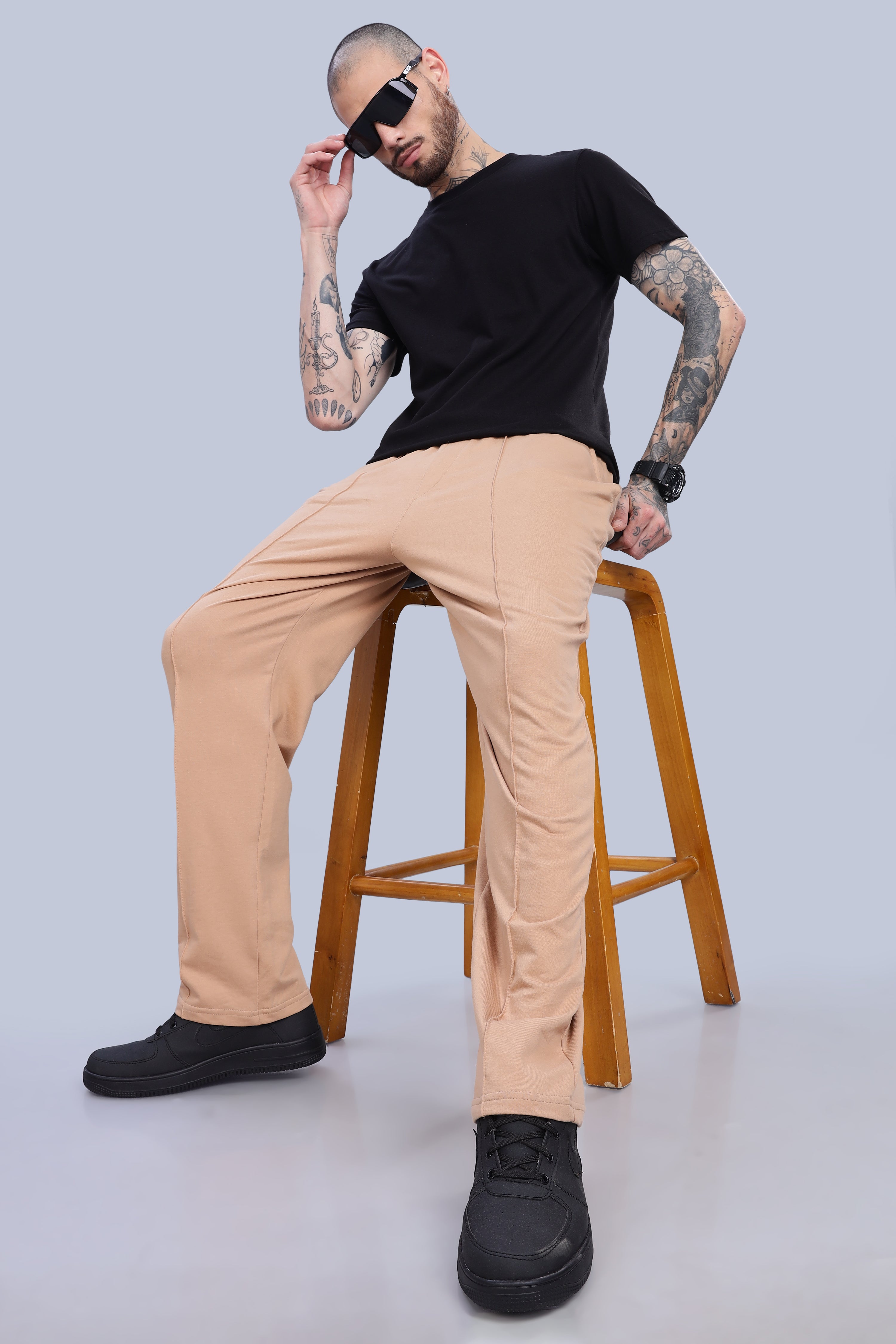 Men's Taupe Lightweight Lounge Pants