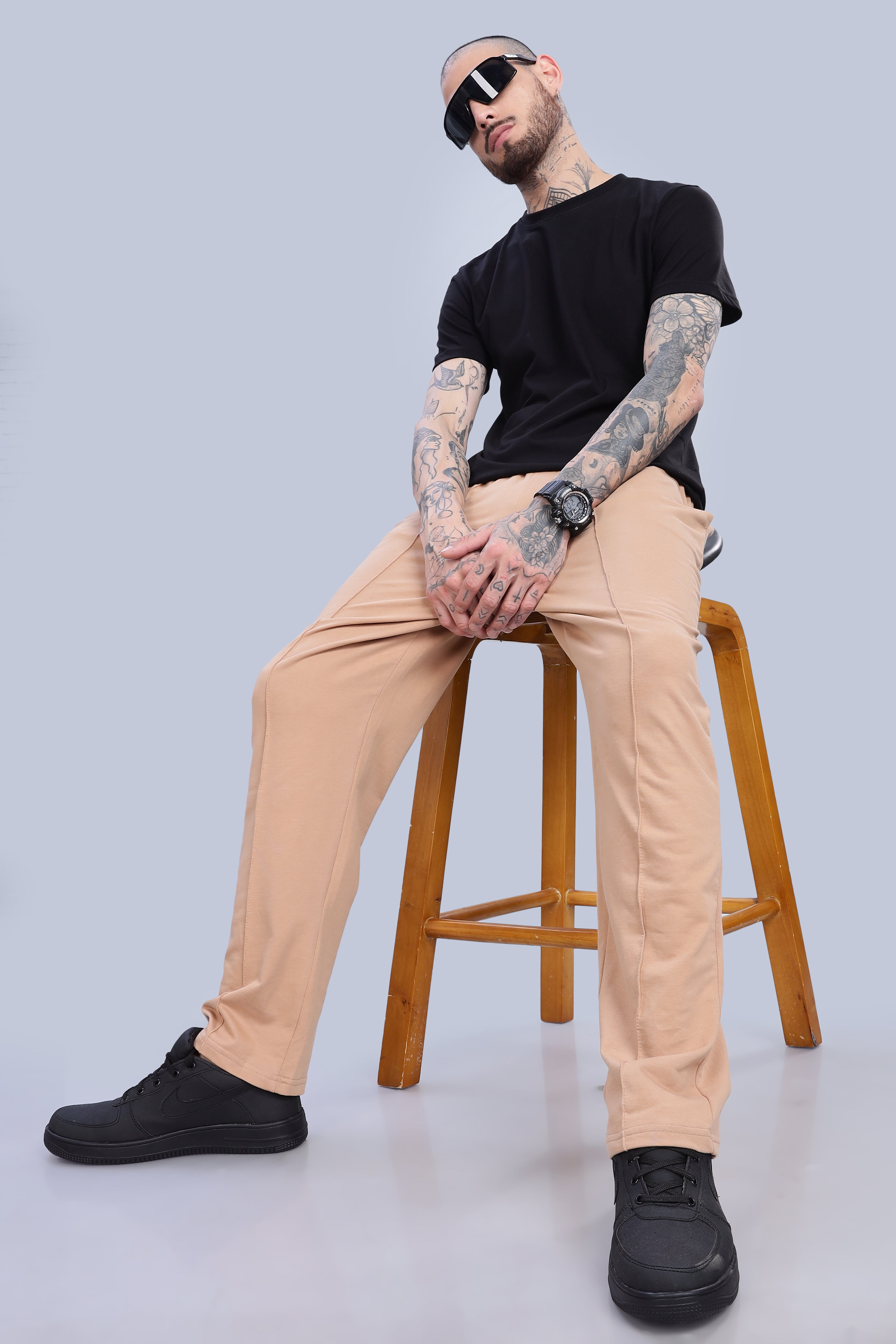 Men's Taupe Lightweight Lounge Pants