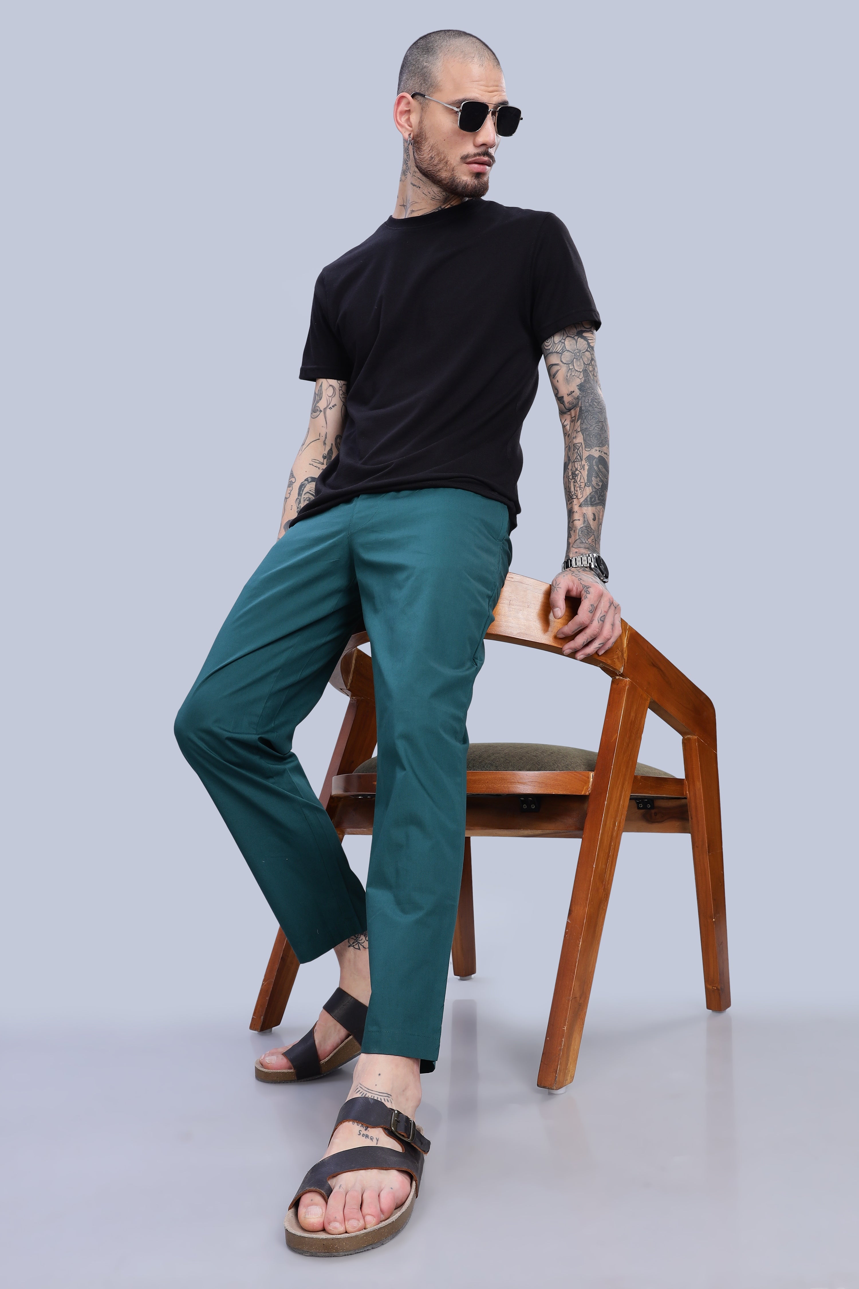Pacific Green & Black Pyjamas Combo