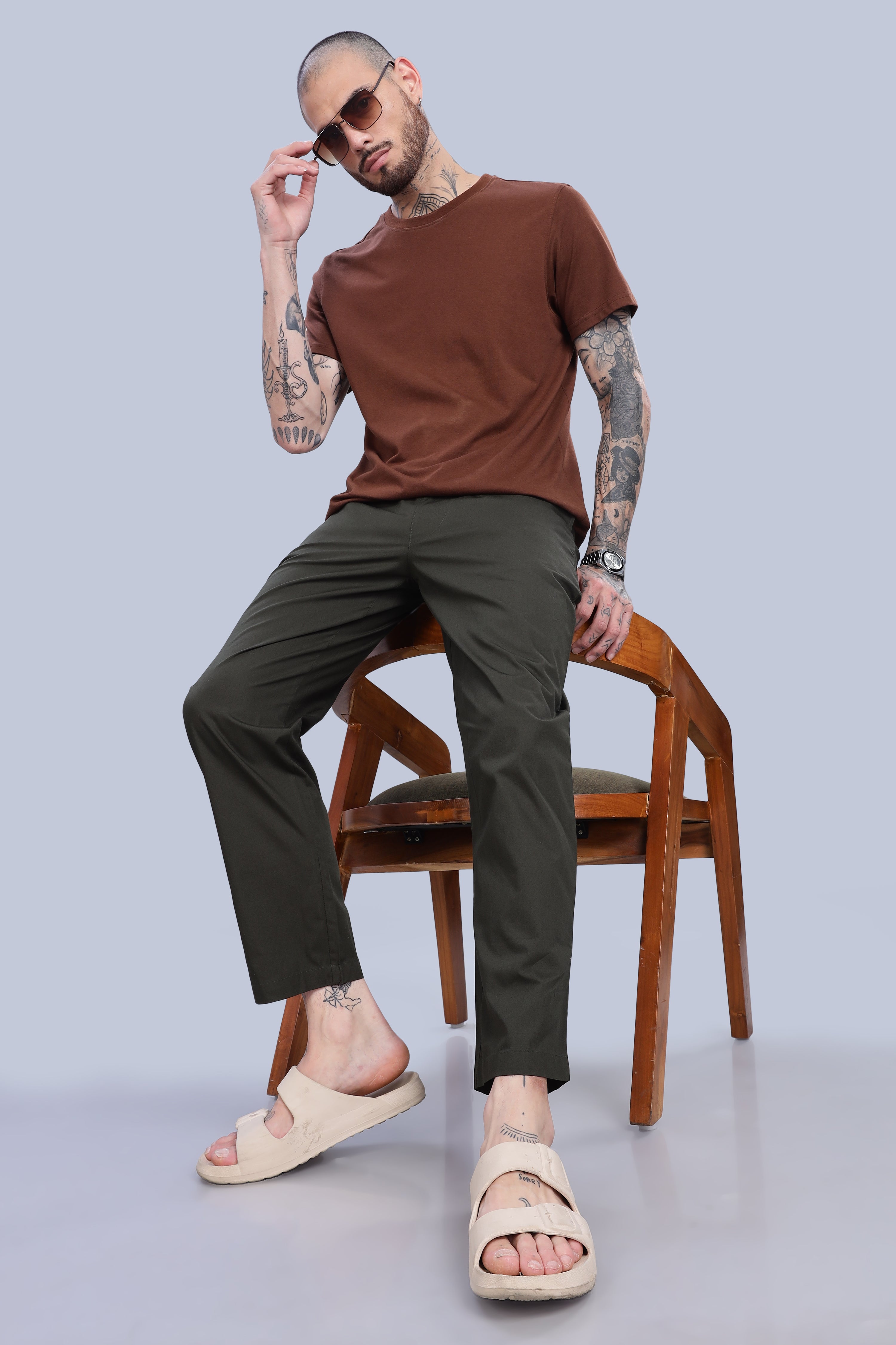 Men's Olive Green Pyjamas