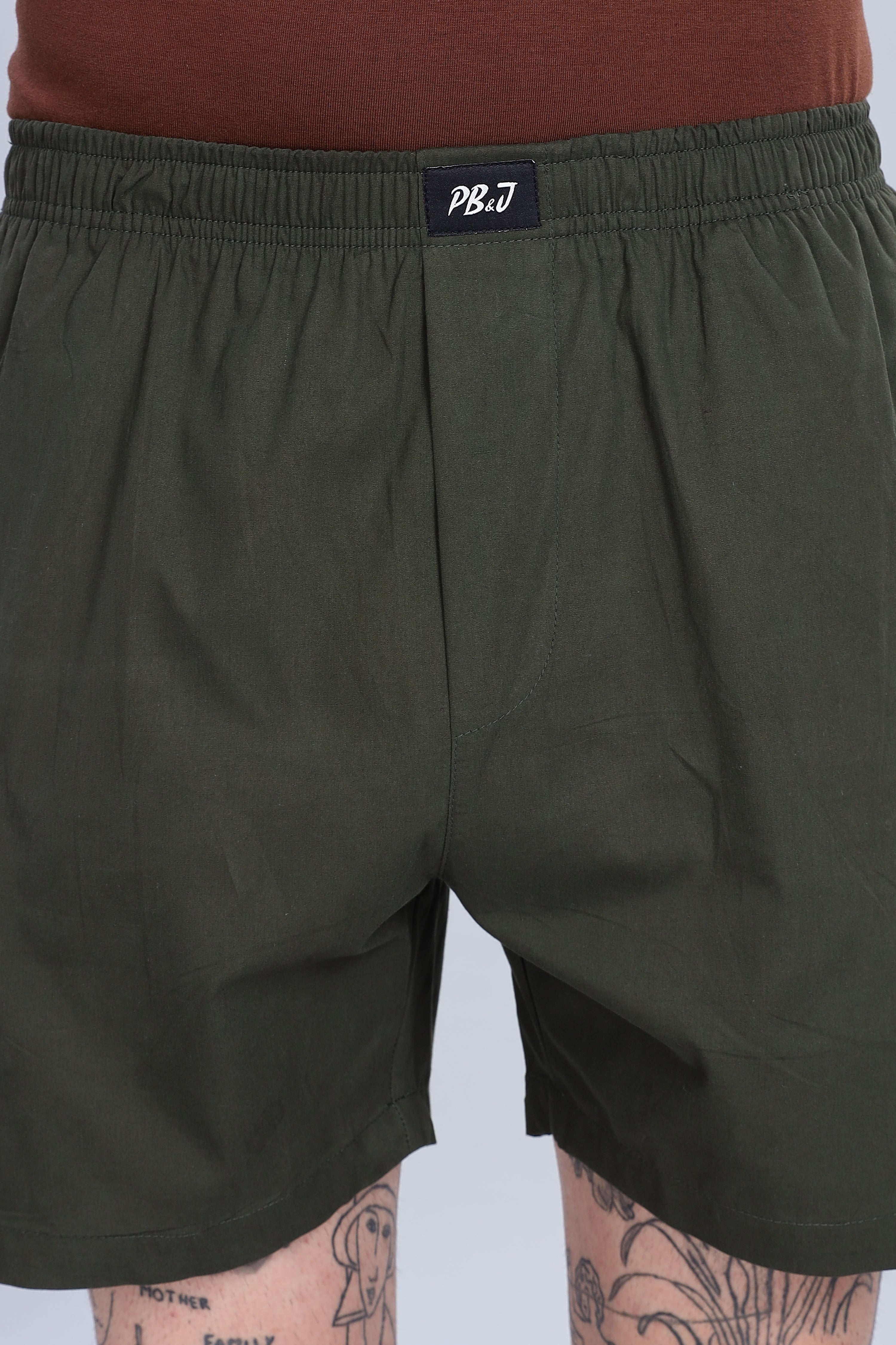 Men's Olive Green Boxers