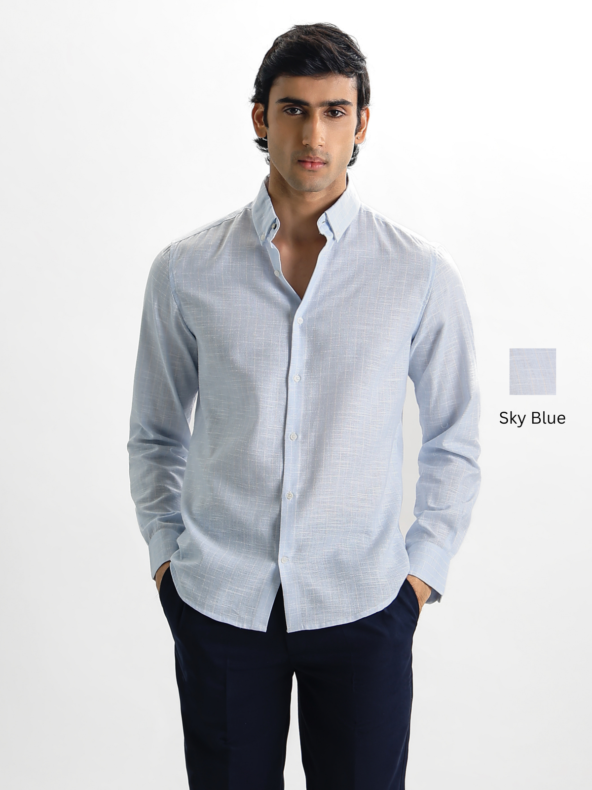 Milo-Regular Fit Striped Linen Shirt