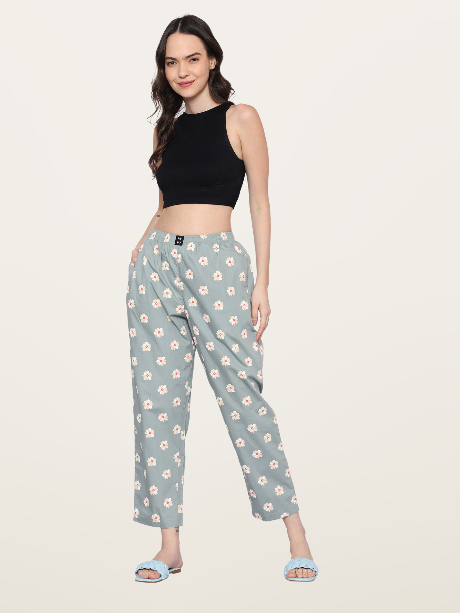 Egg Green Floral Pyjama