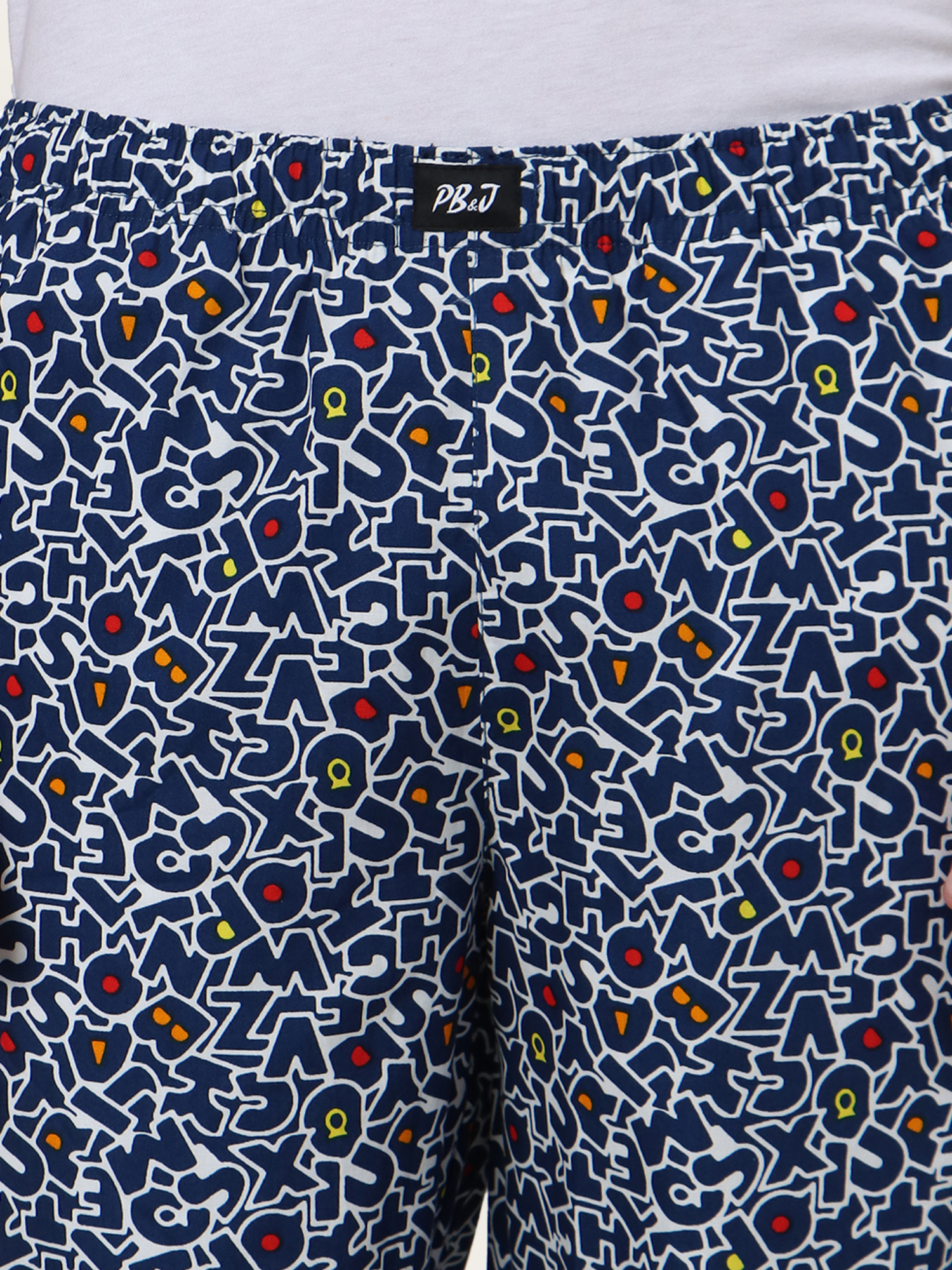 Men's Blue Printed Pyjamas