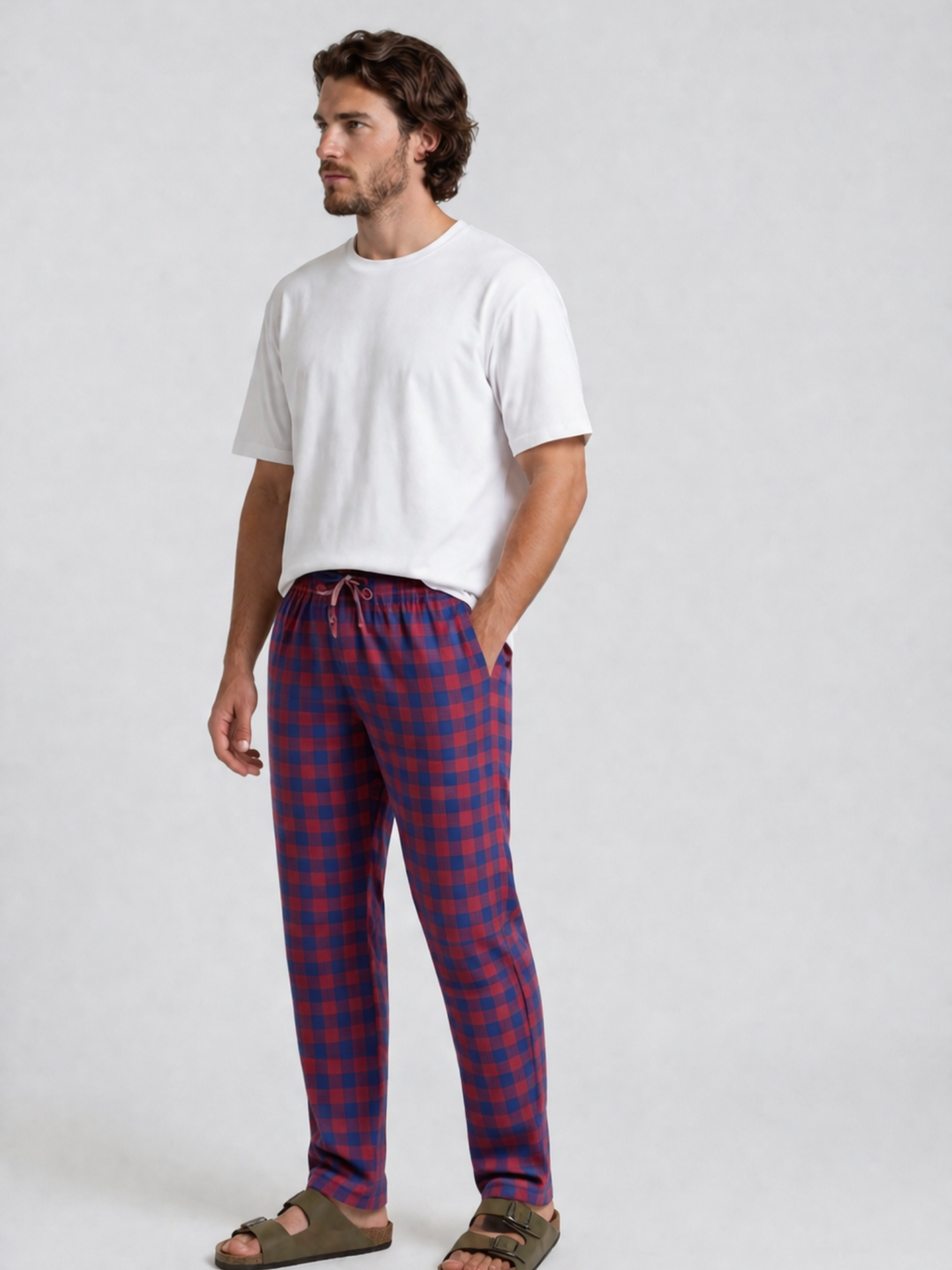 Mini Red Checks Cotton Pyjamas
