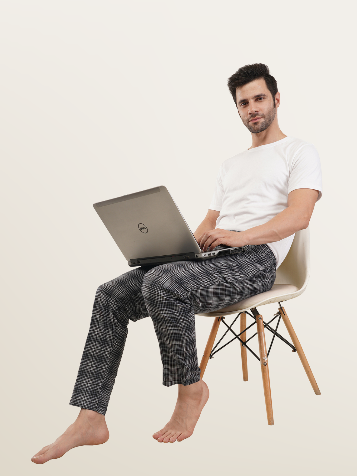 Men's Black Checks Pyjamas