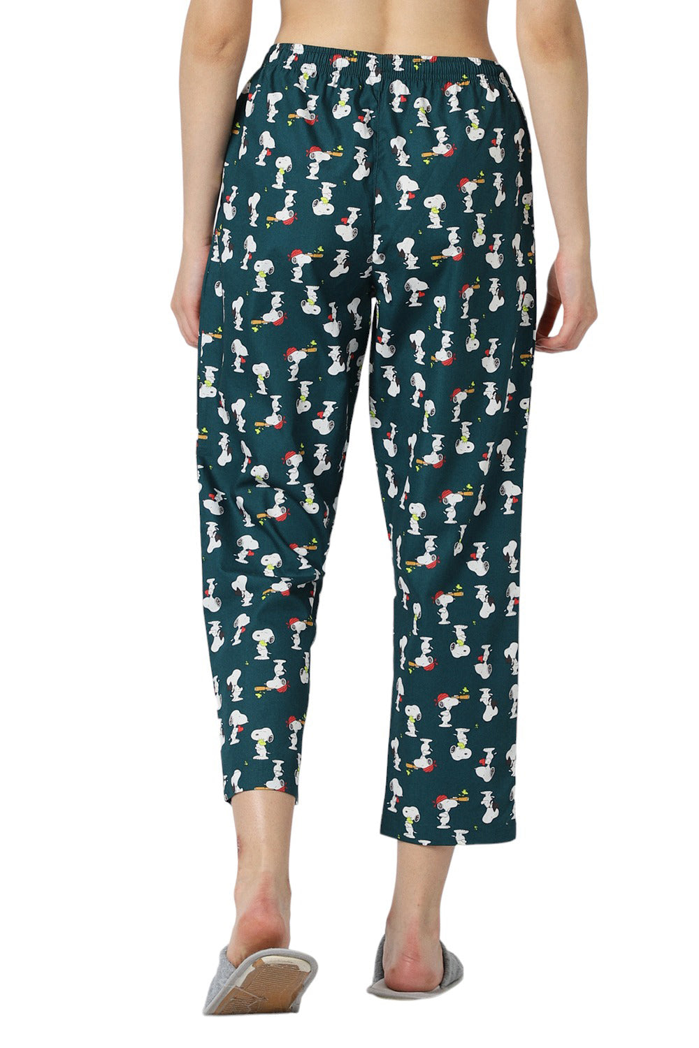 Women's Blue Motifs Print Pyjama