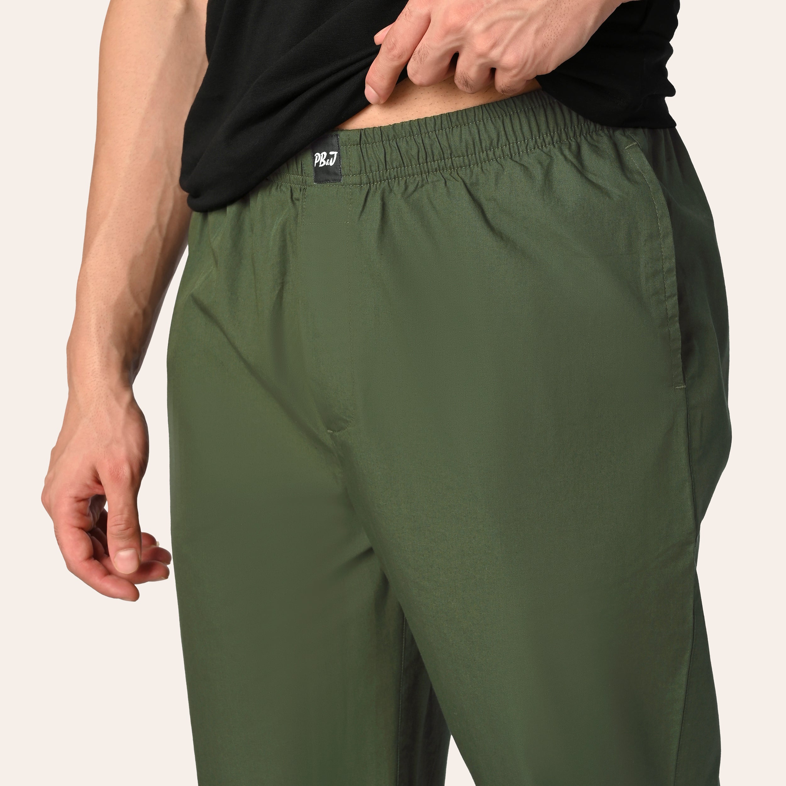 Men's Olive Green Pyjamas