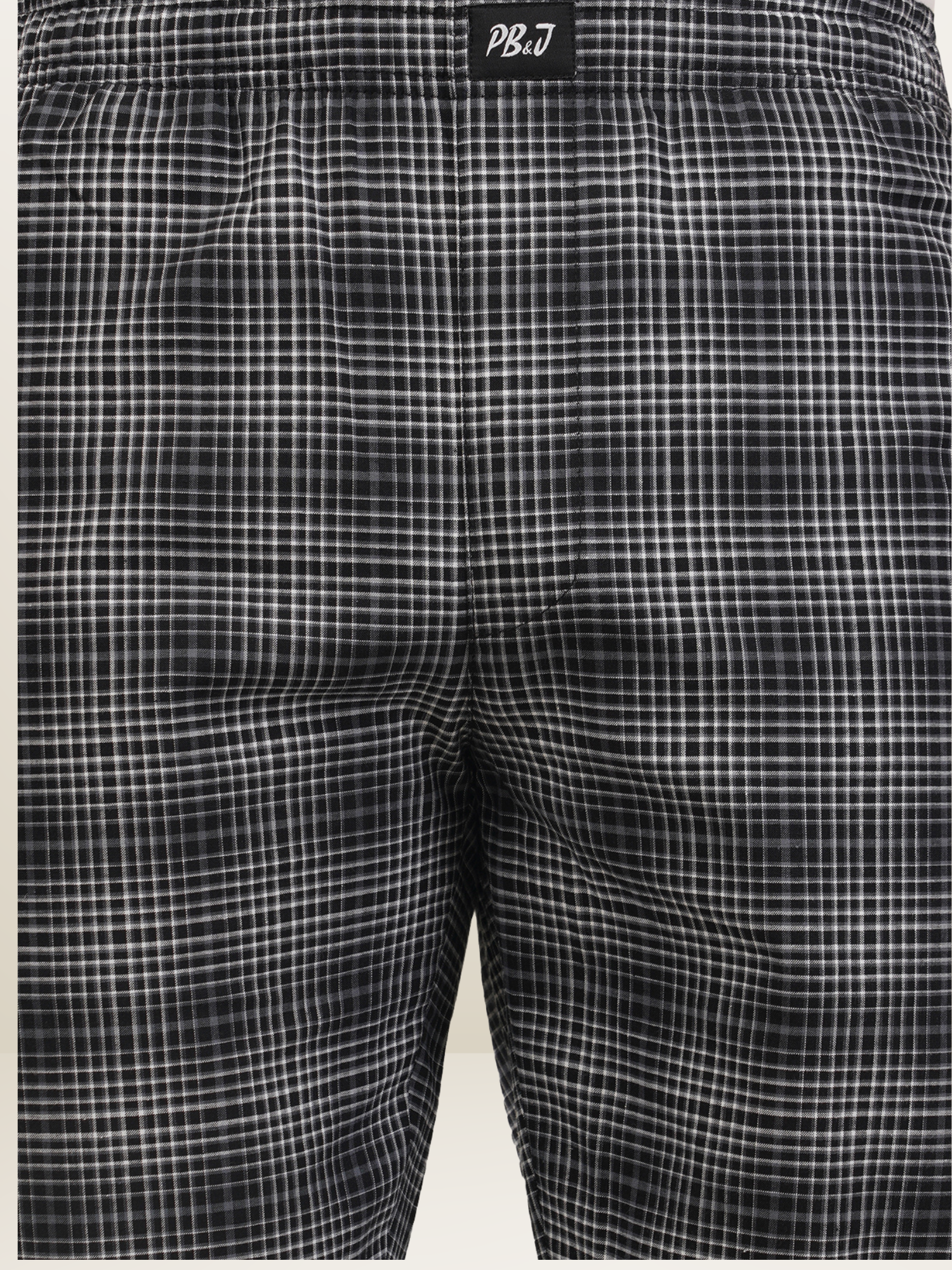 Men's Black Checks Pyjamas