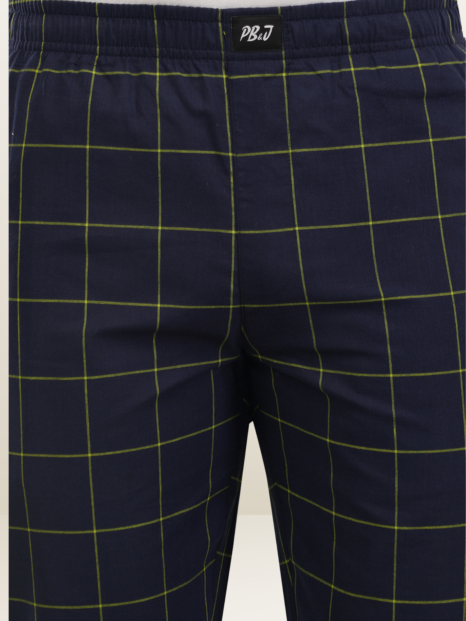 Men's Blue Yellow Checks Pyjamas