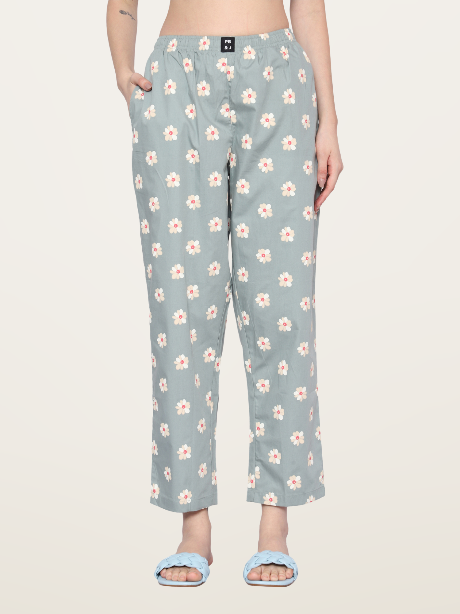 Egg Green Floral Pyjama