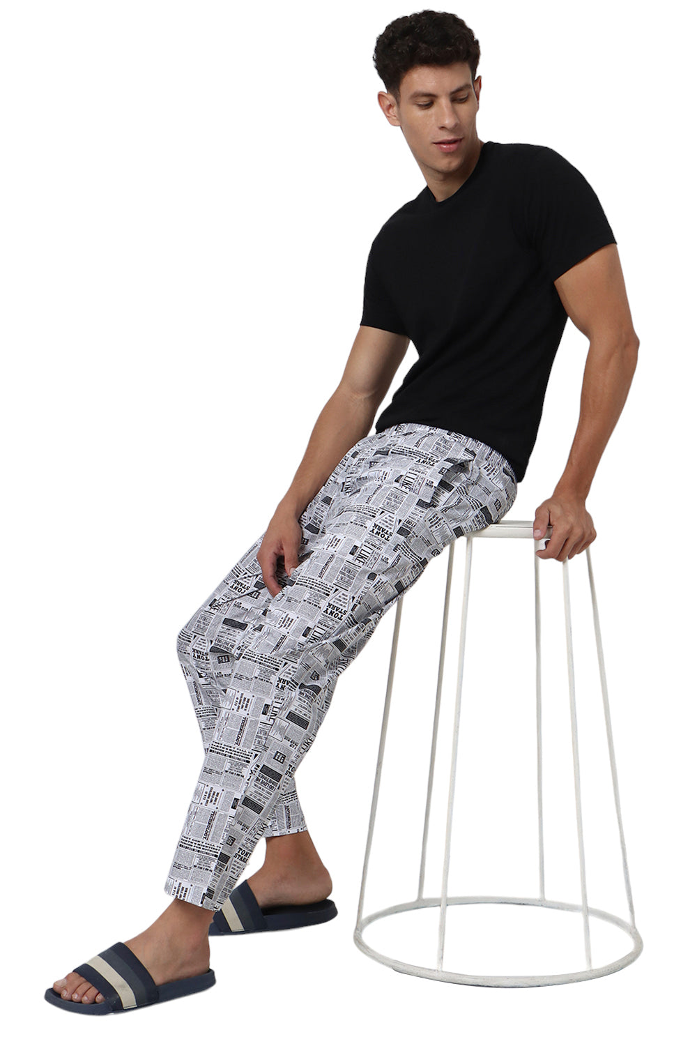 Newspaper Print Pyjama