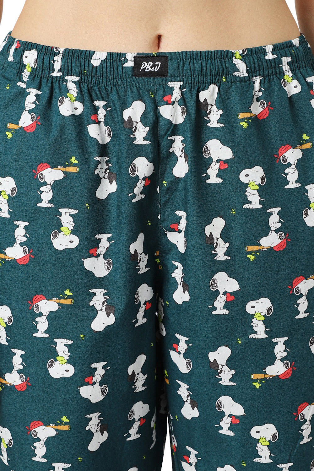 Women's Blue Motifs Print Pyjama