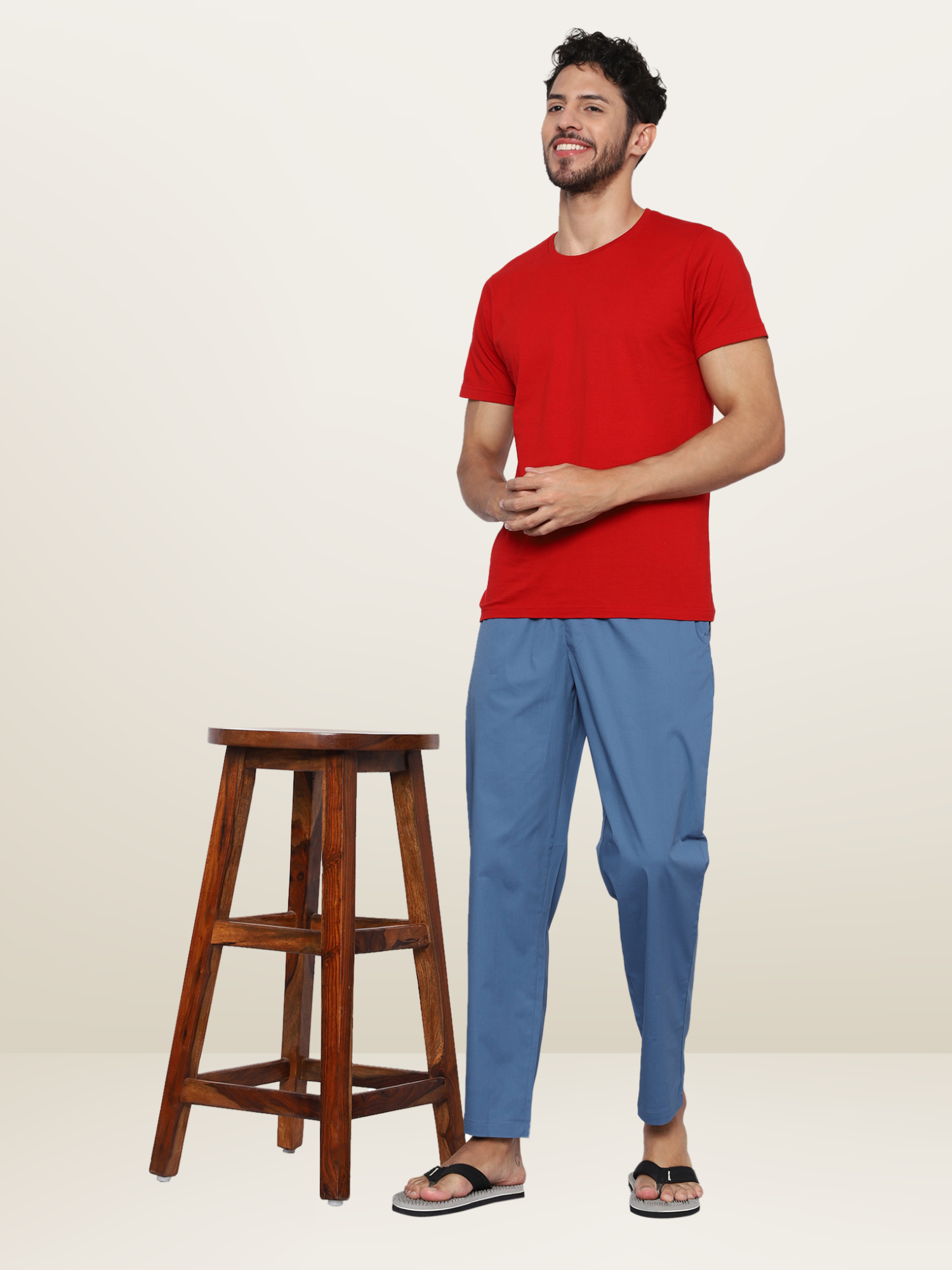 Men's Steel Blue Pyjamas