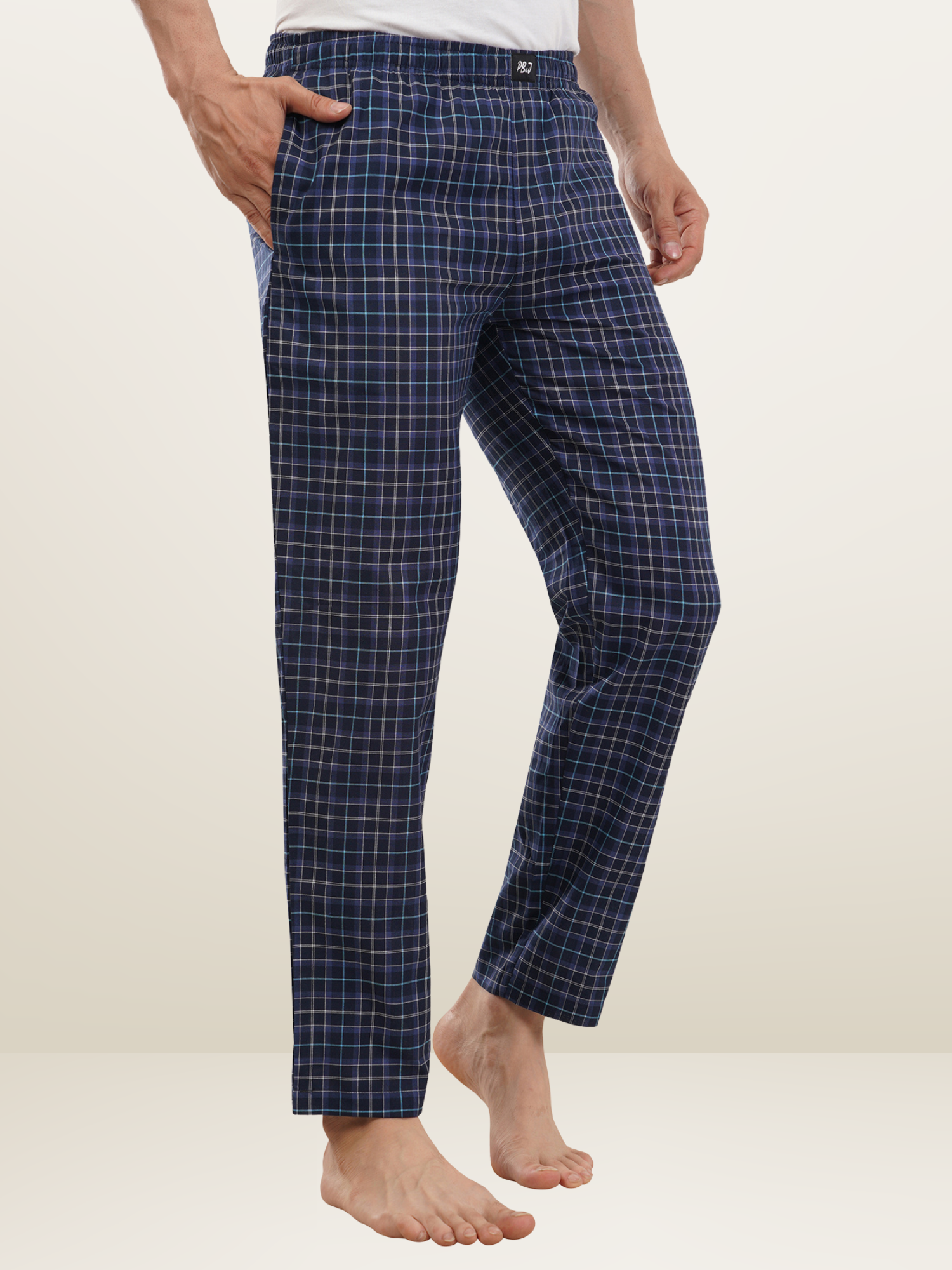 Men's Blue Checks Pyjamas
