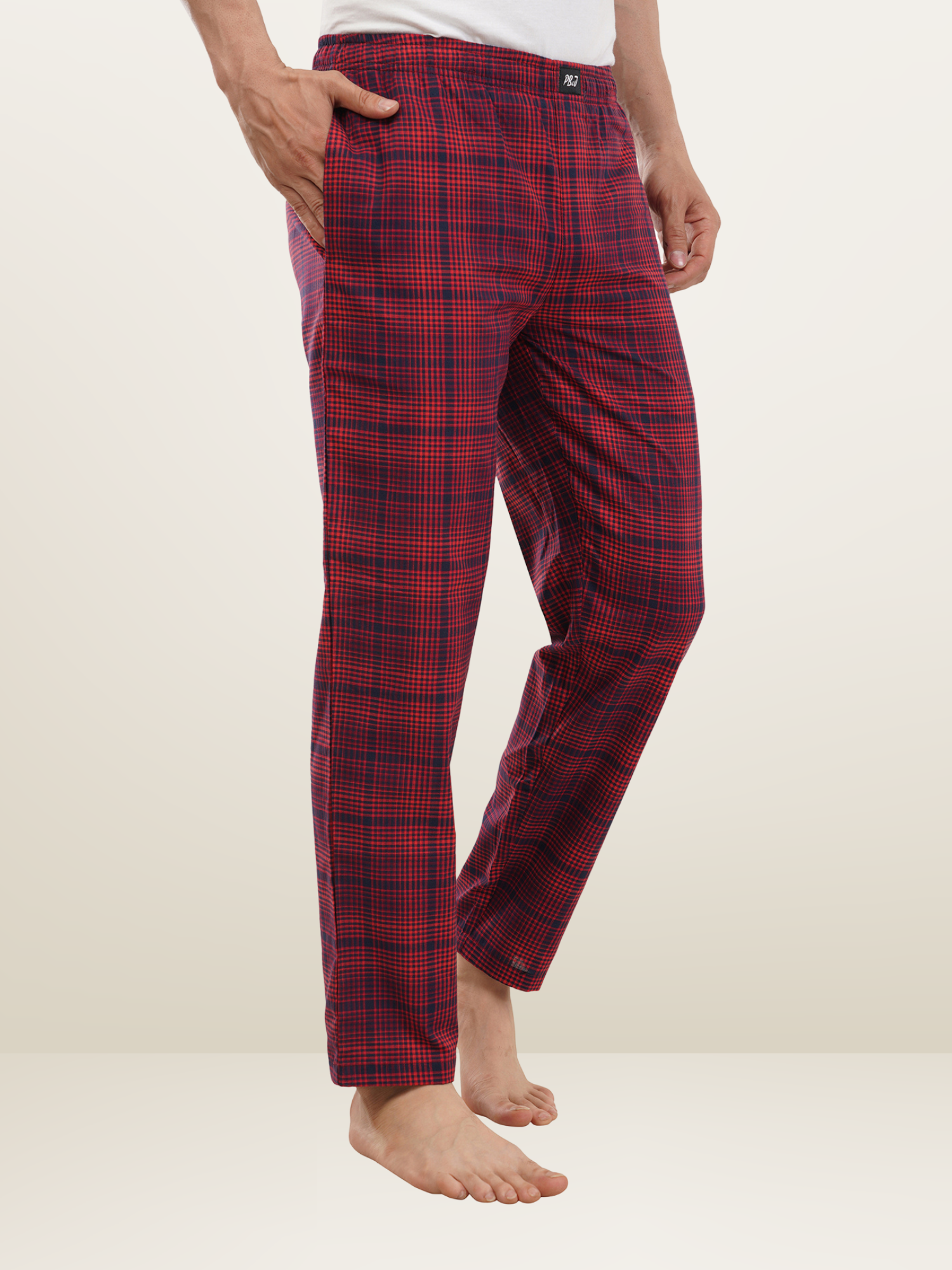 Men's Red Checks Pyjamas