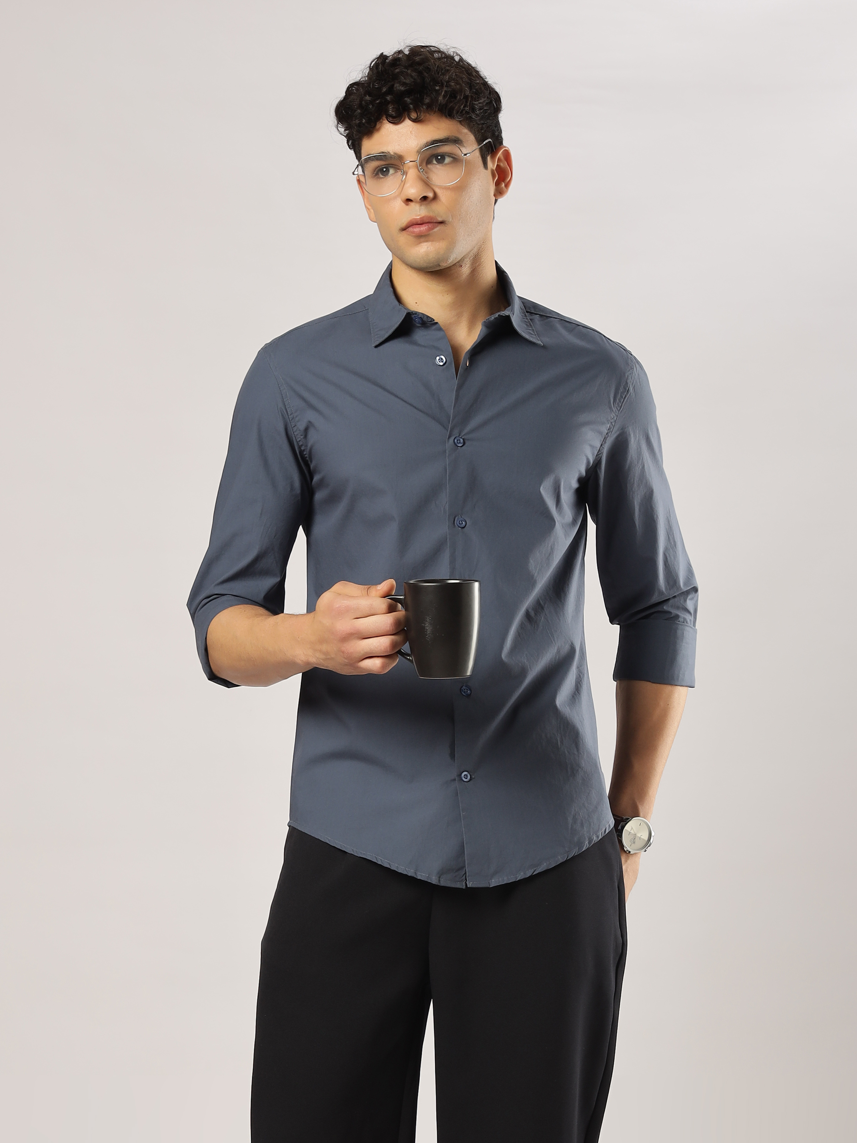 Midnight Navy Luxe Shirt