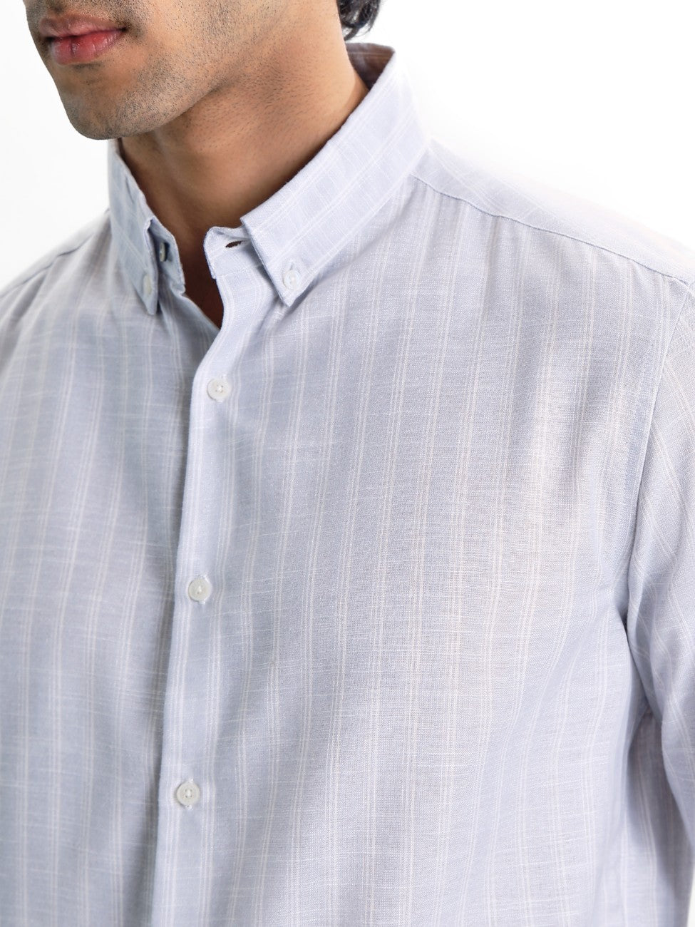 Zeno-Multicolour Regular Fit Striped Linen Shirt