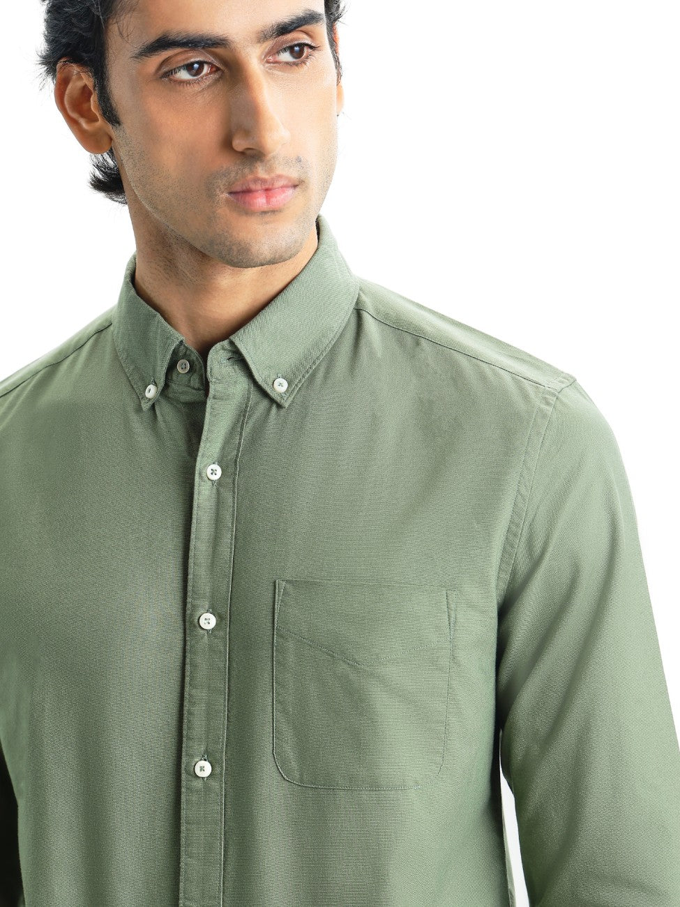 AUXOR REGULAR FIT OXFORD COTTON SHIRT