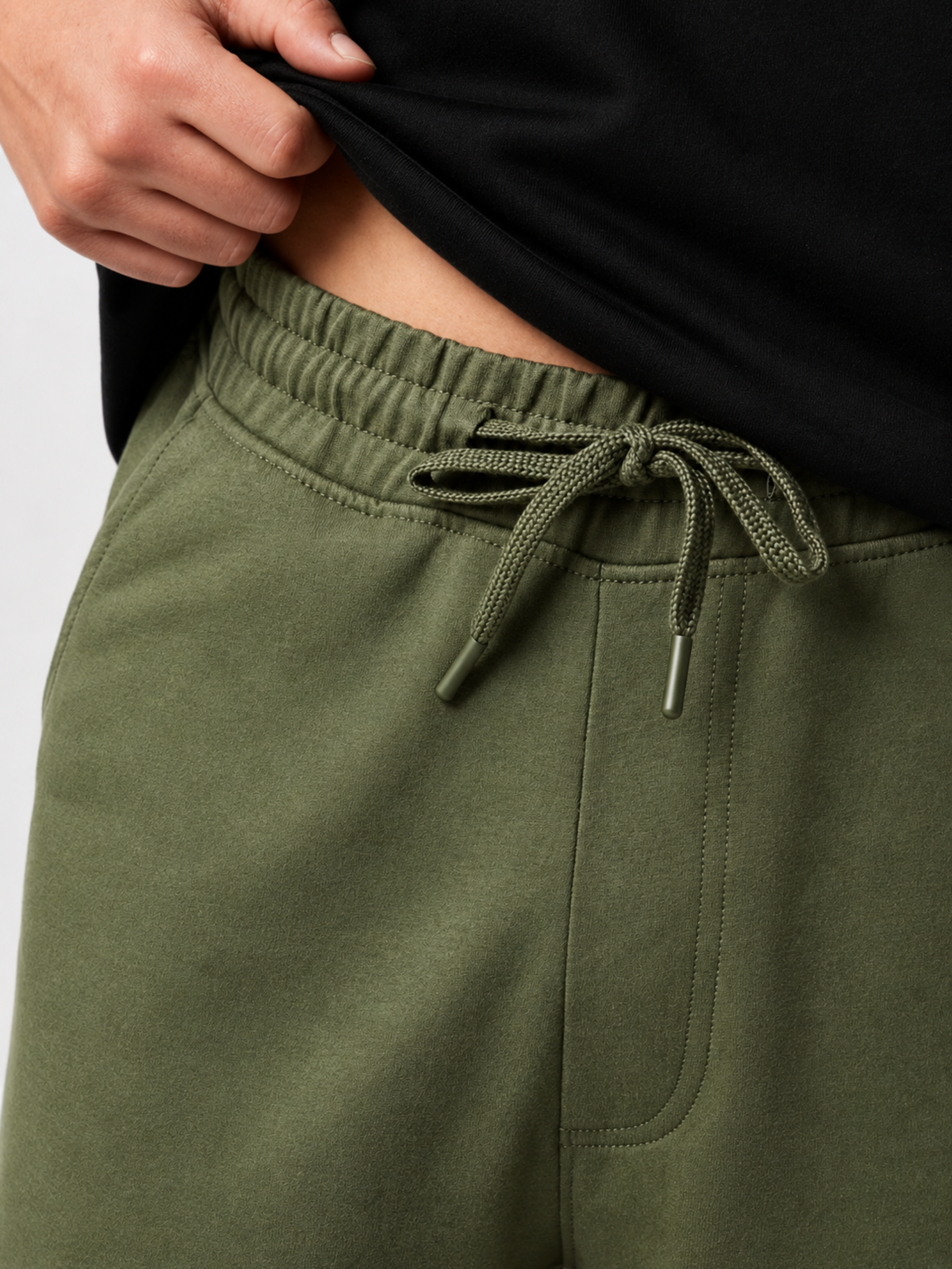 PB&J Men's Korean Joggers – Basil Green
