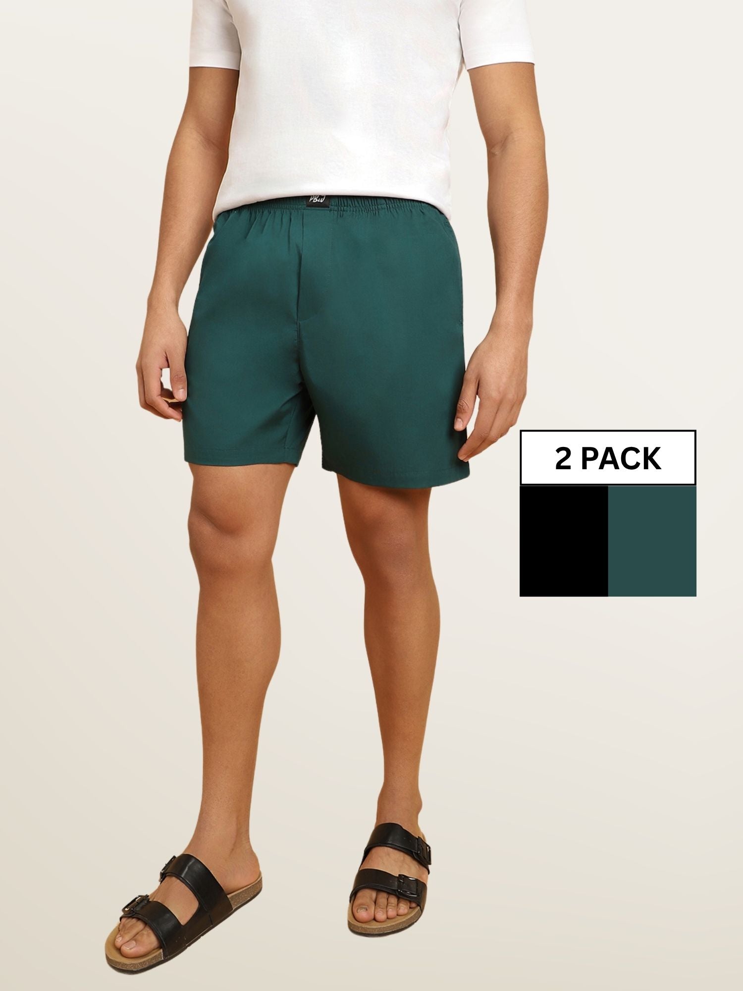 Pacific Green & Black Boxers Combo