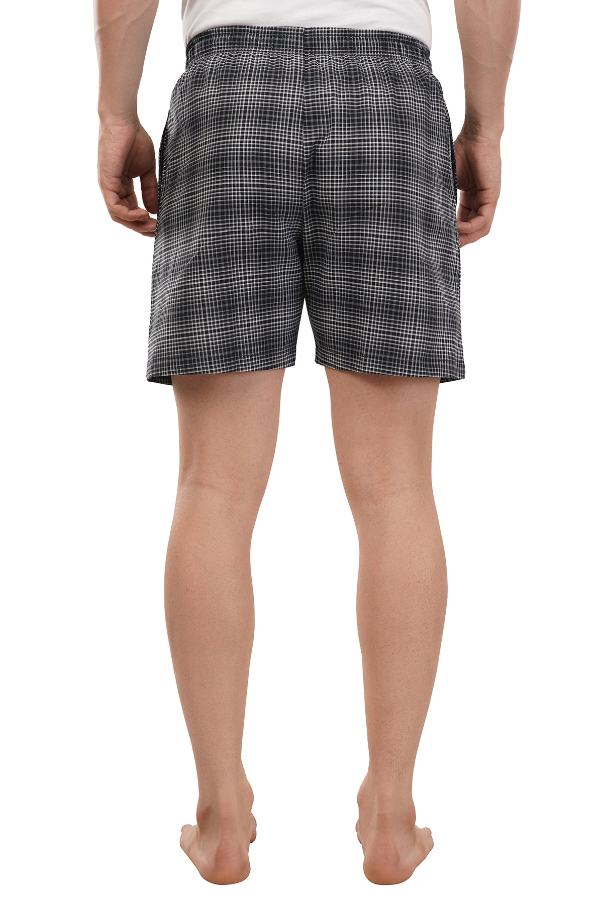 Men's Black Checks Boxers