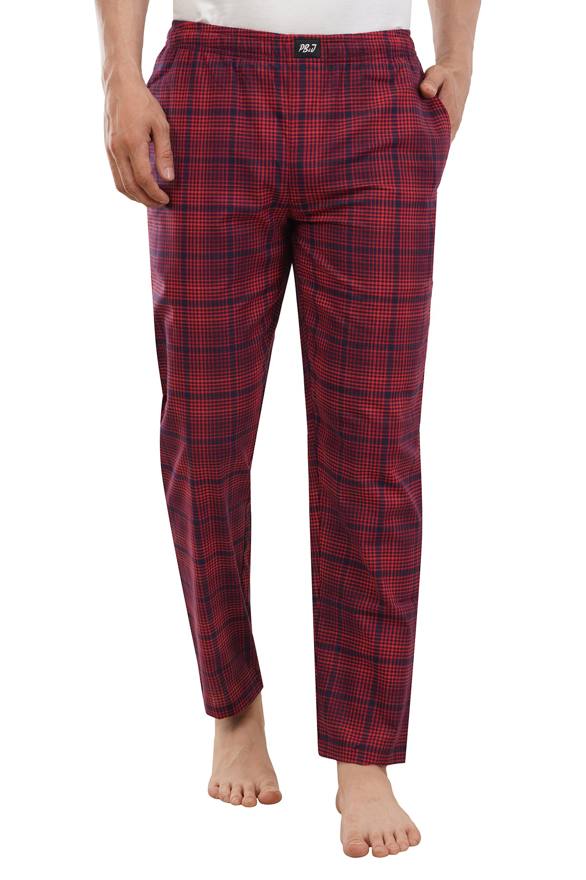 Red Checks & Jet Black Pyjamas Combo