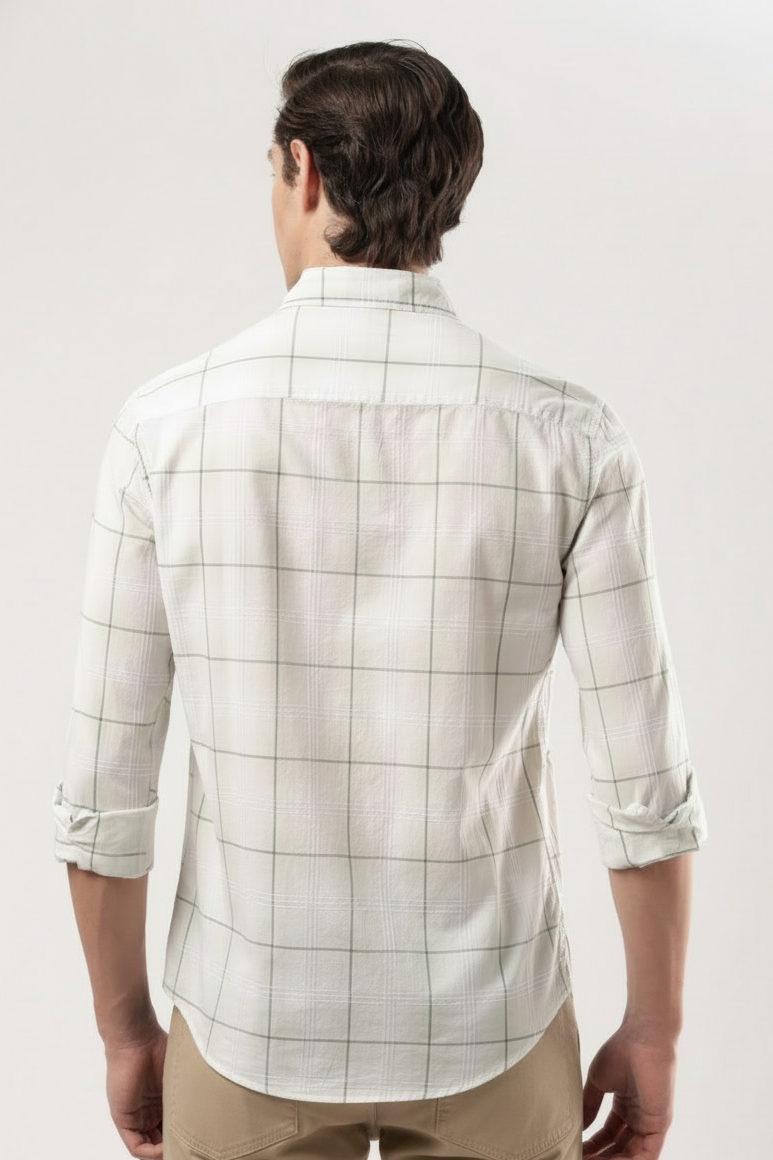 Mint Mist Windowpane Shirt