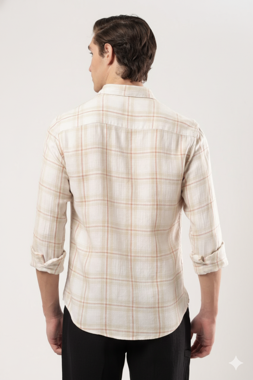Autumn Amber Checks Shirt
