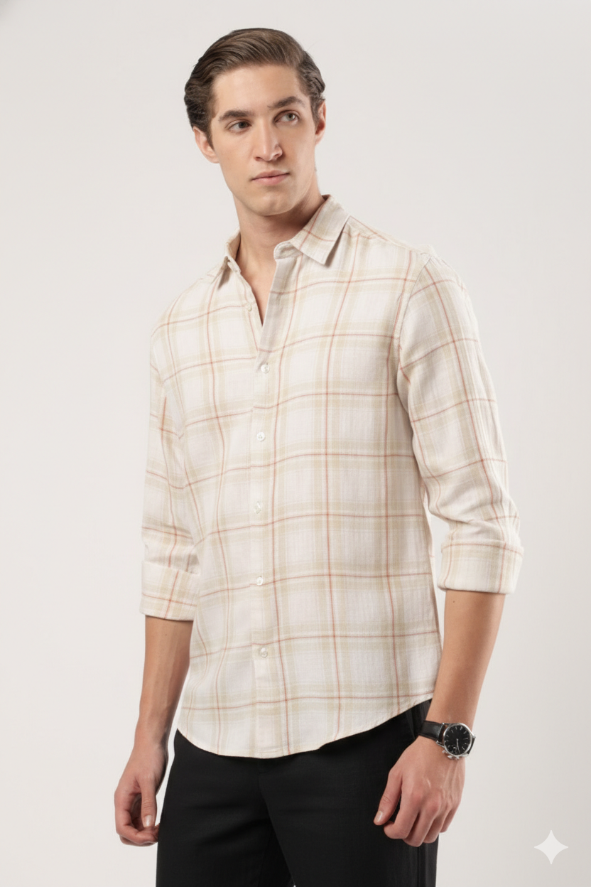 Autumn Amber Checks Shirt