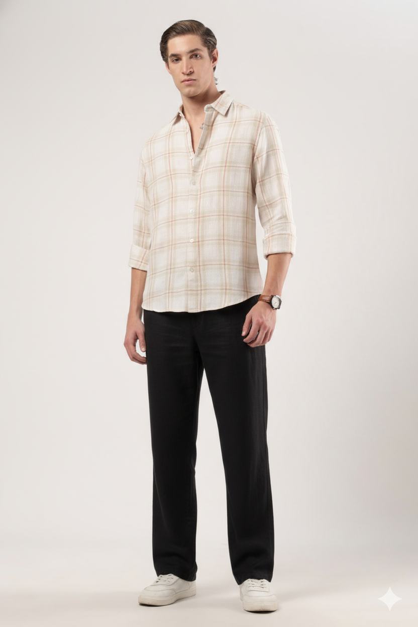 Autumn Amber Checks Shirt